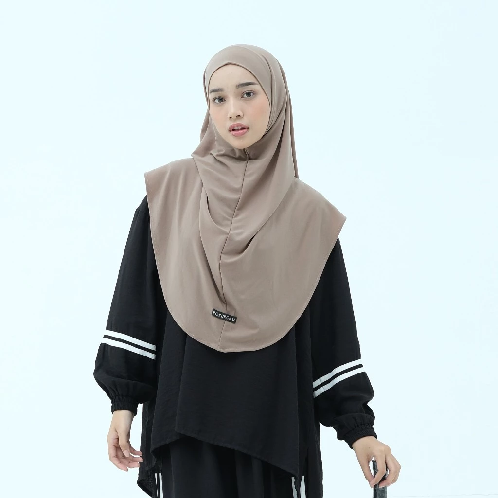 ROKUROKU.ID | Khimar Instant Flair Bergo Sporty