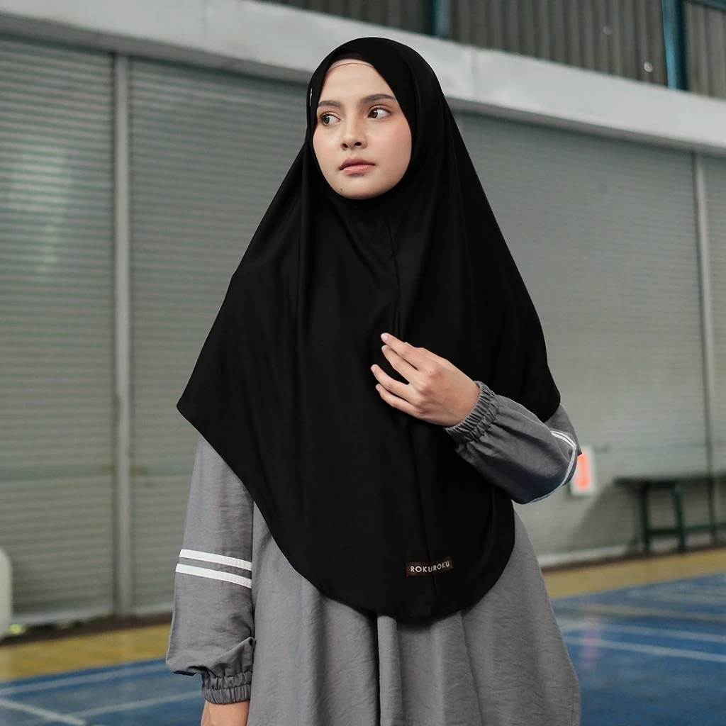 ROKUROKU.ID | Khimar Instant Flair Bergo Sporty