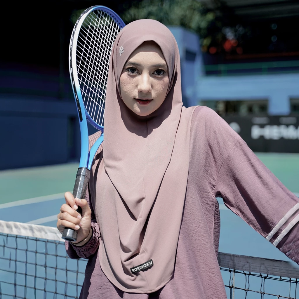 ROKUROKU.ID | Khimar Instant Flair Bergo Sporty