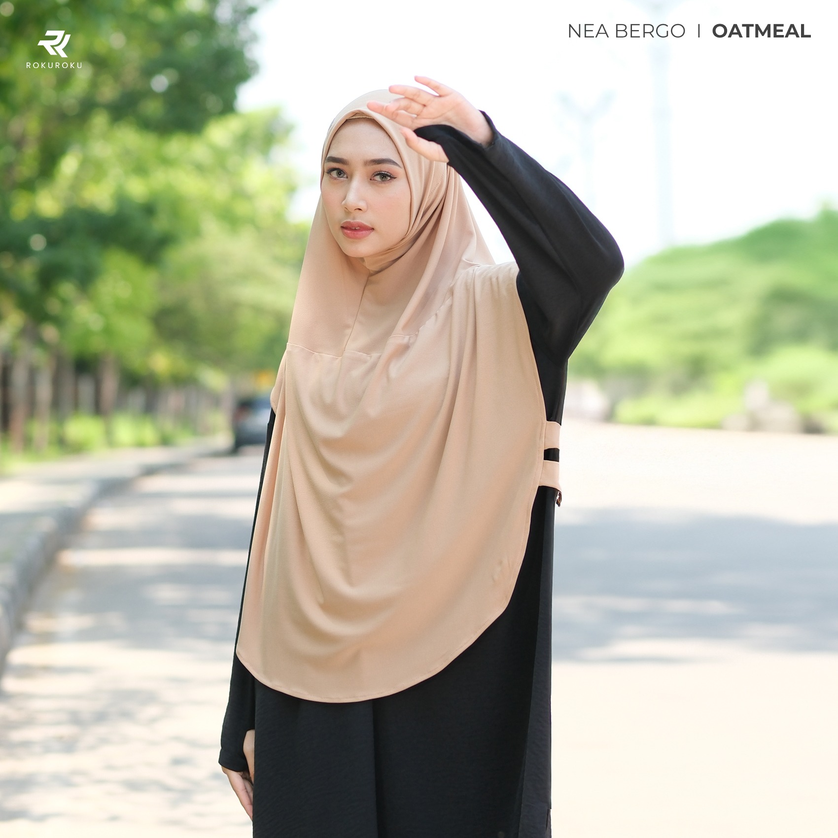 ROKUROKU.ID | Nea Bergo - Khimar Instan Sporty
