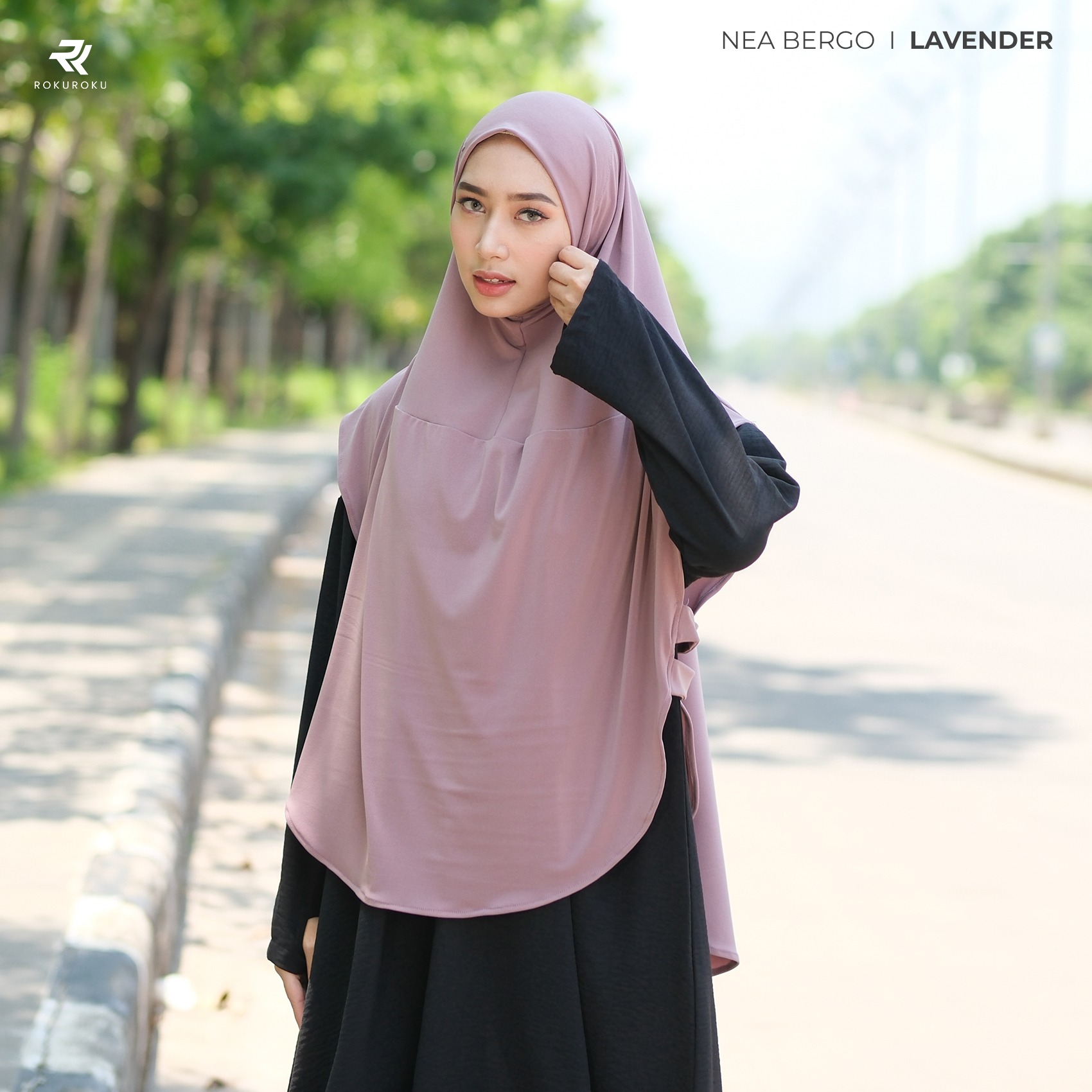 ROKUROKU.ID | Nea Bergo - Khimar Instan Sporty