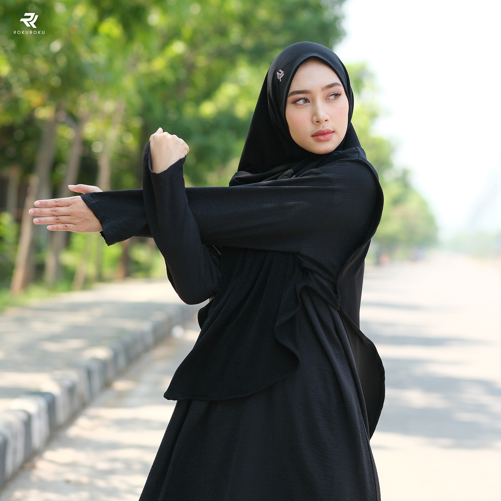 ROKUROKU.ID | Nea Bergo - Khimar Instan Sporty
