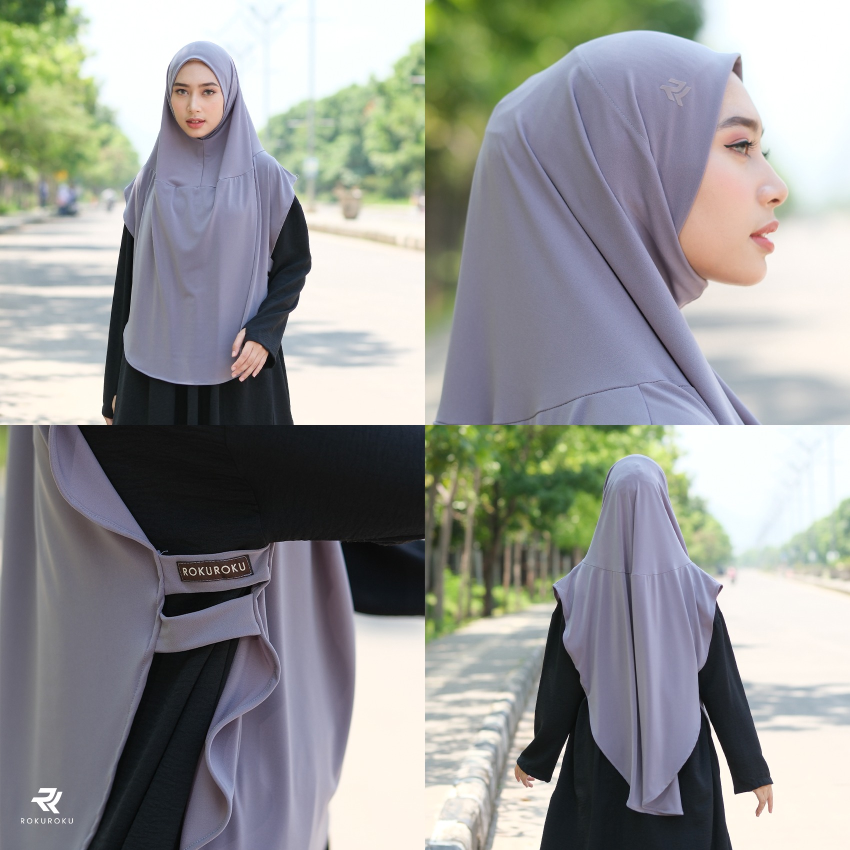ROKUROKU.ID | Nea Bergo - Khimar Instan Sporty