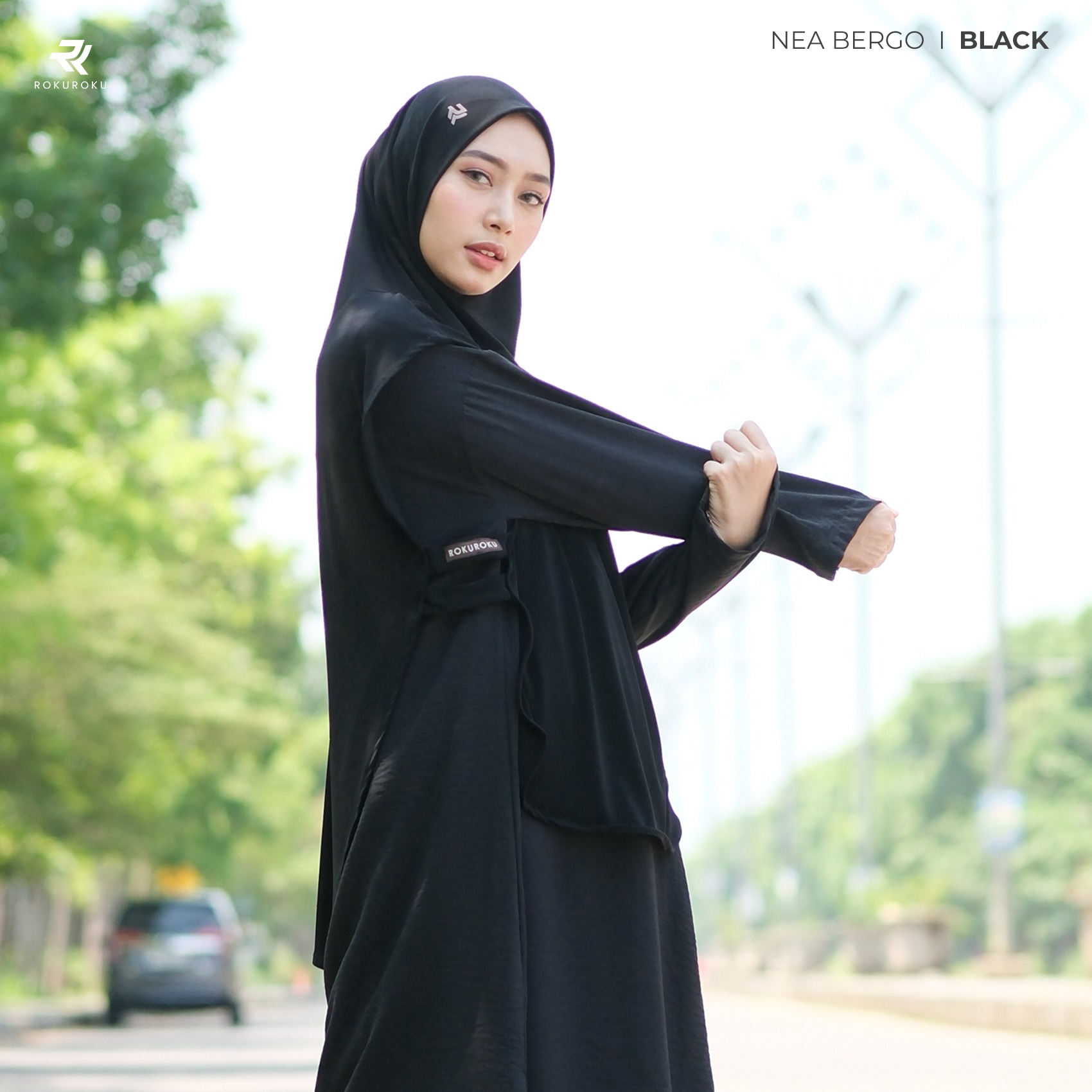 ROKUROKU.ID | Nea Bergo - Khimar Instan Sporty