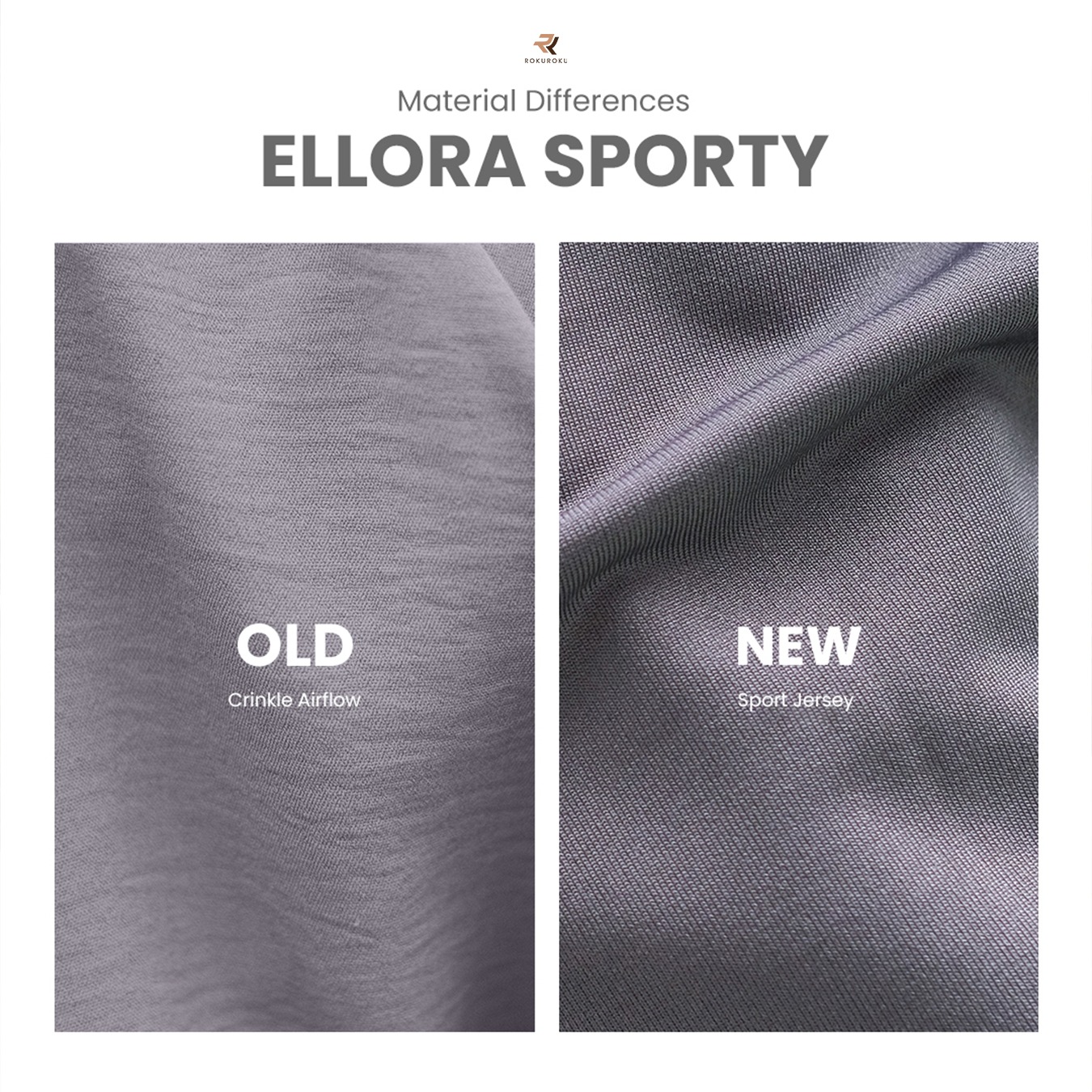 Rokuroku | Ellora Skirt - Rok Celana Kulot Bawahan Setelan Olahraga Muslimah Jersey Sporty Khimar Instan
