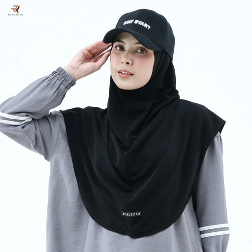 Image of ROKUROKU.ID | Sport Hat - Topi Olahraga Sporty Cap Stay Syari Muslimah