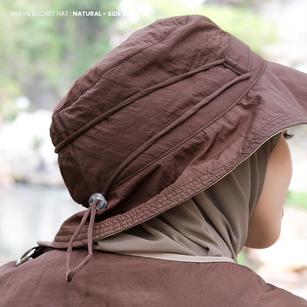 ROKUROKU.ID | Arava Bucket Hat - Topi Rimba Outdoor Gunung Parasut Waterproof 2 in 1 Multifungsi
