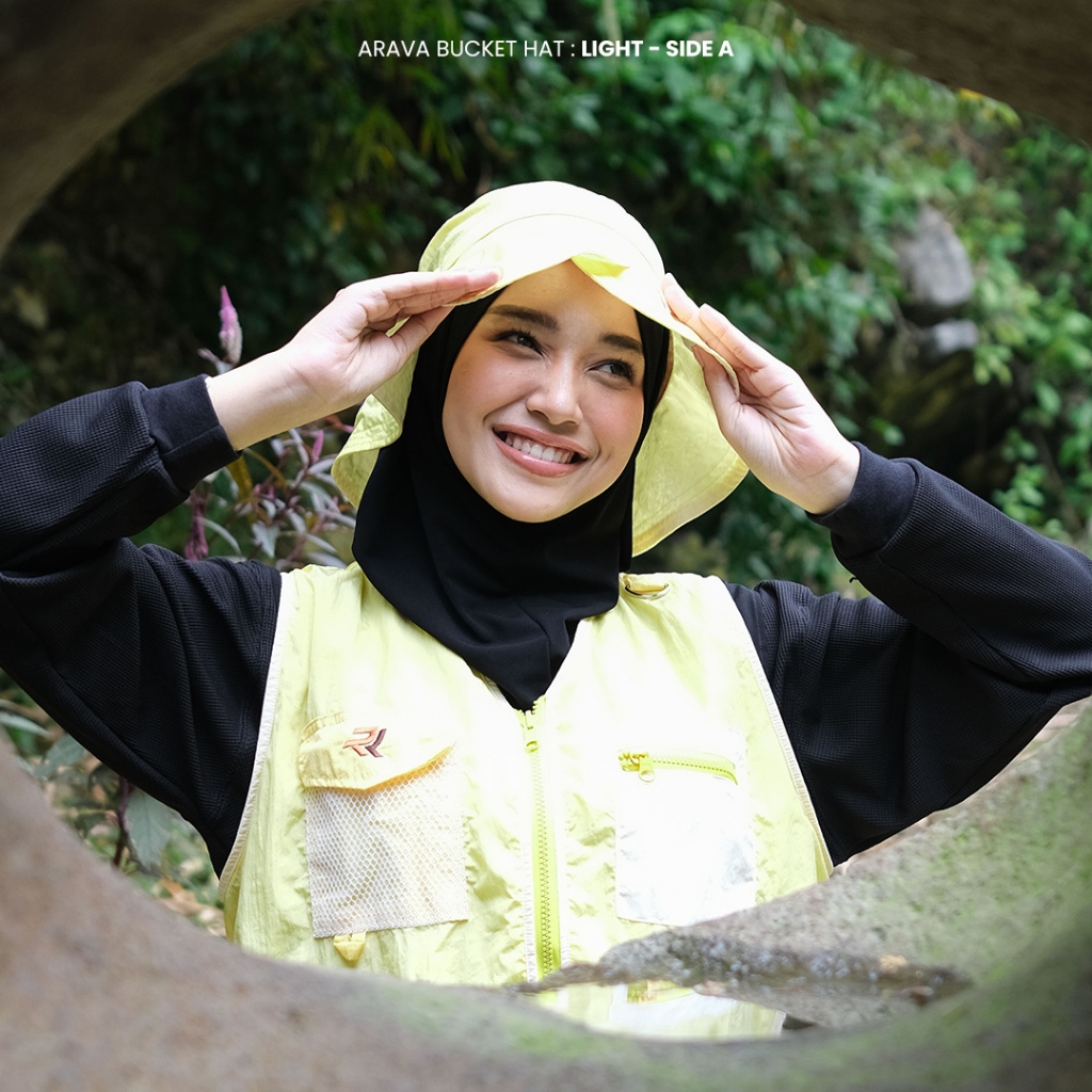 ROKUROKU.ID | Arava Bucket Hat - Topi Rimba Outdoor Gunung Parasut Waterproof 2 in 1 Multifungsi