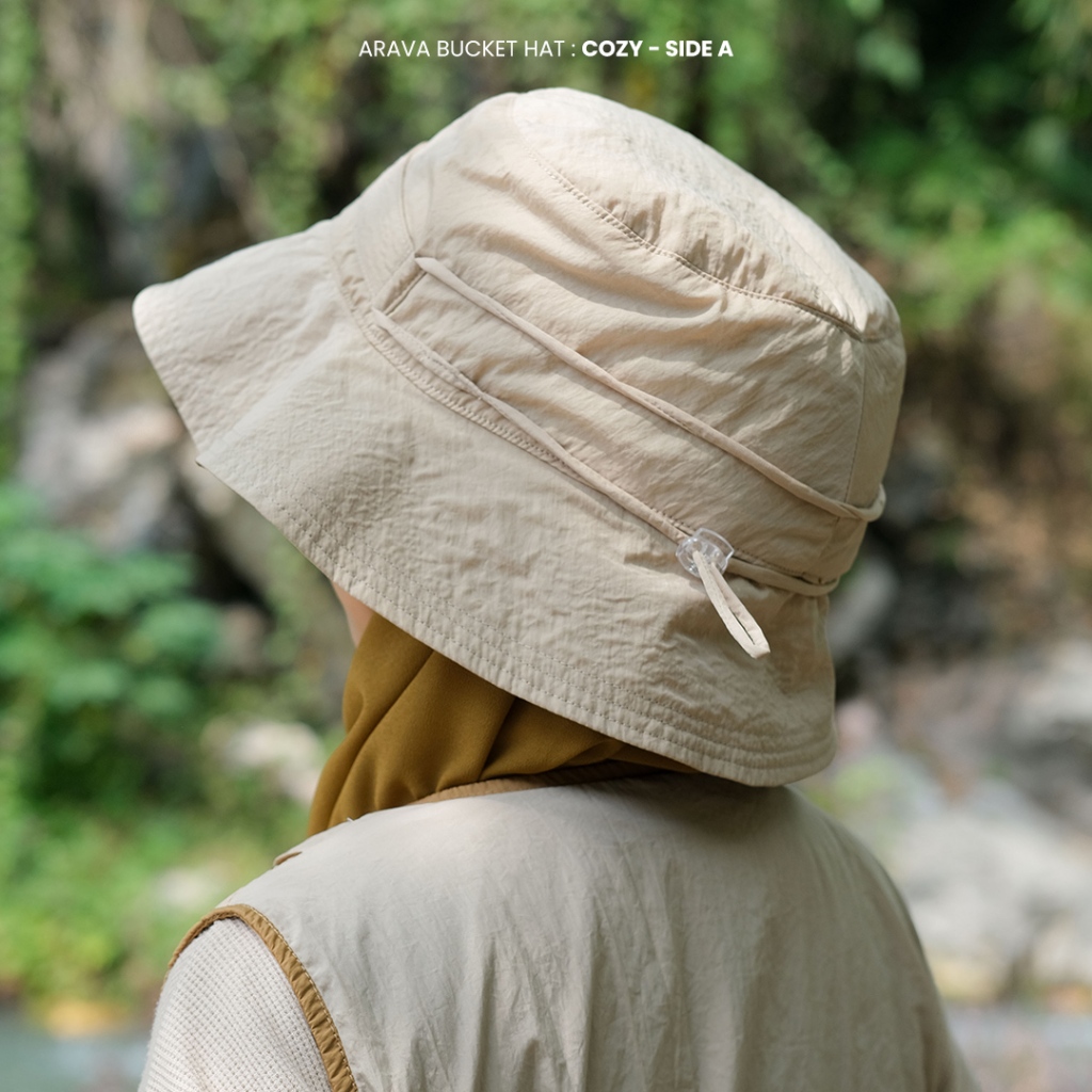 ROKUROKU.ID | Arava Bucket Hat - Topi Rimba Outdoor Gunung Parasut Waterproof 2 in 1 Multifungsi