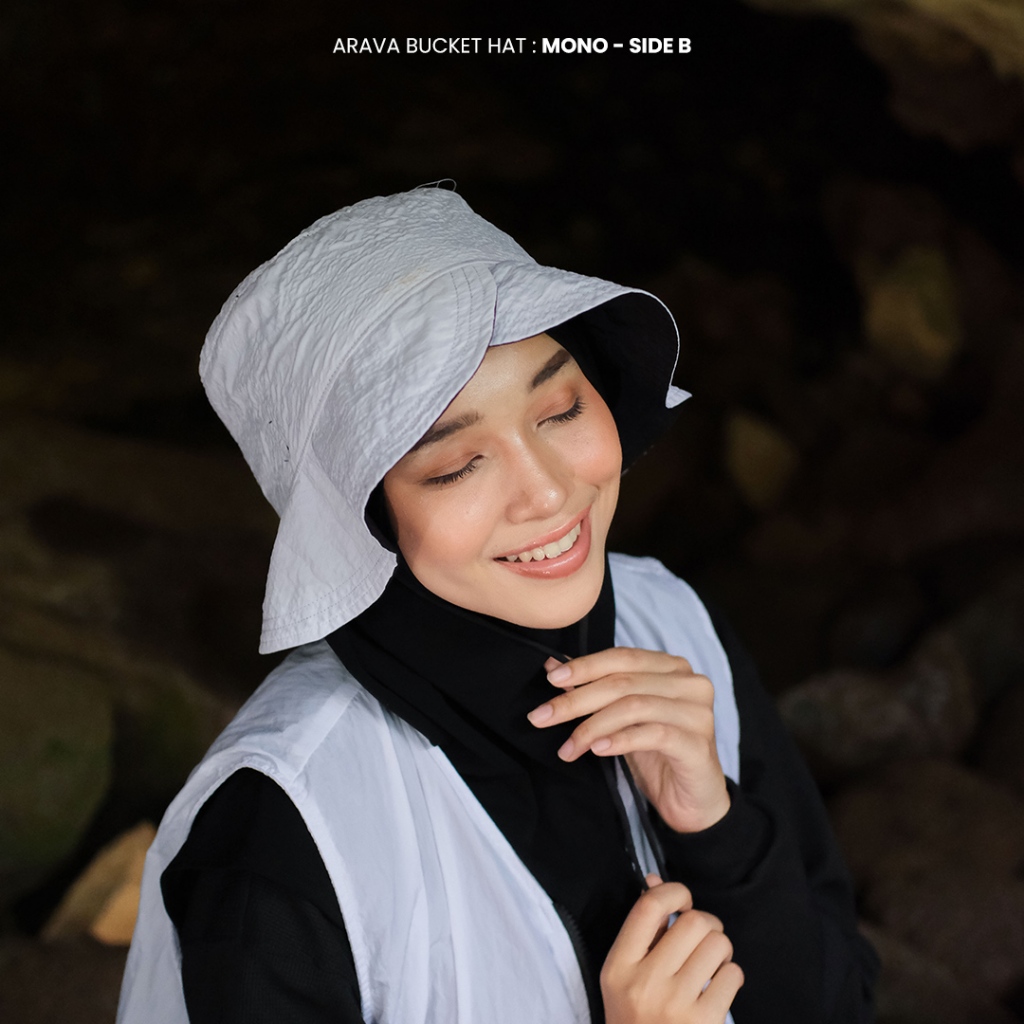 ROKUROKU.ID | Arava Bucket Hat - Topi Rimba Outdoor Gunung Parasut Waterproof 2 in 1 Multifungsi