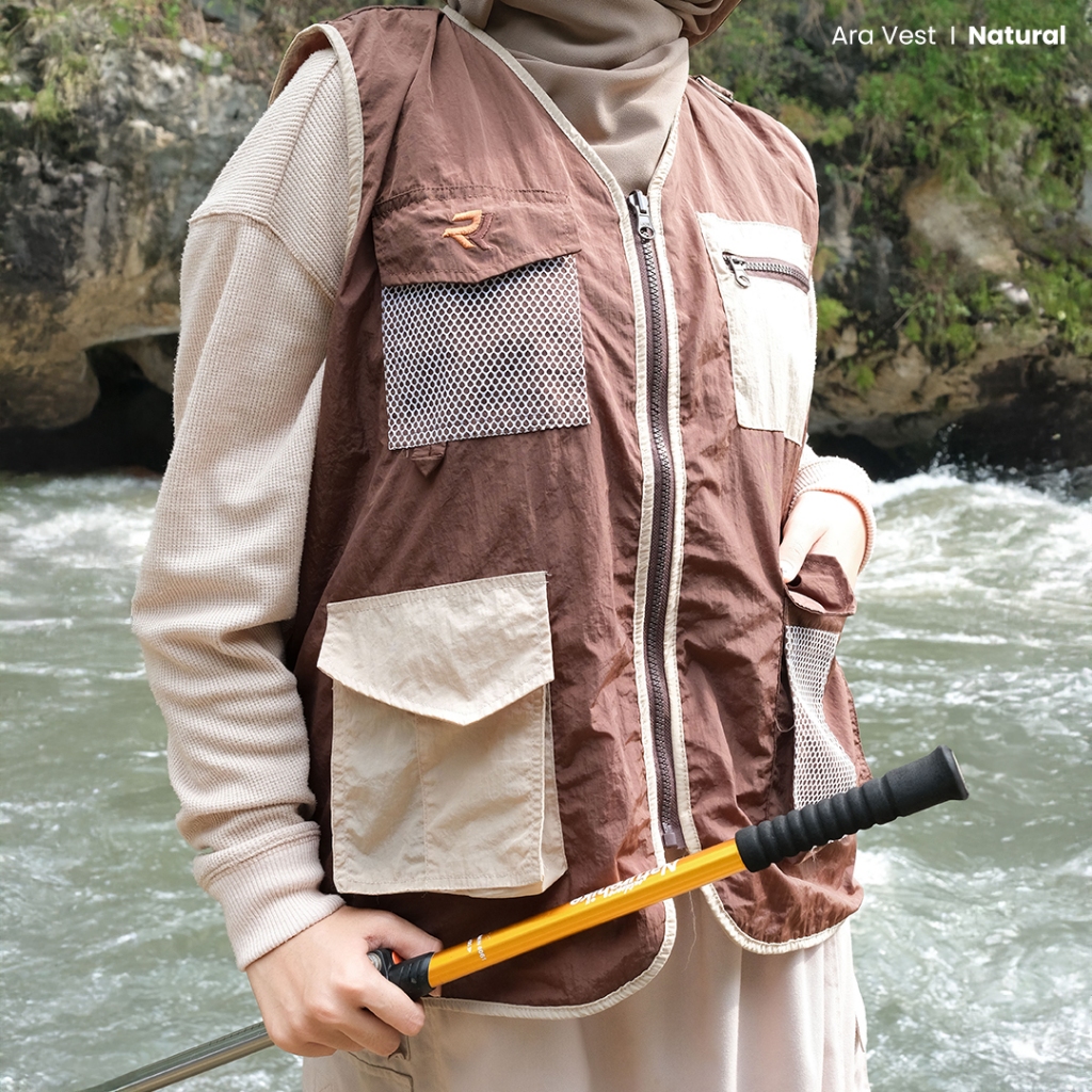 ROKUROKU.ID | Ara Vest - Rompi Tactical Outdoor Jaket Parasut Outer Cargo Sporty Multifungsi Premium