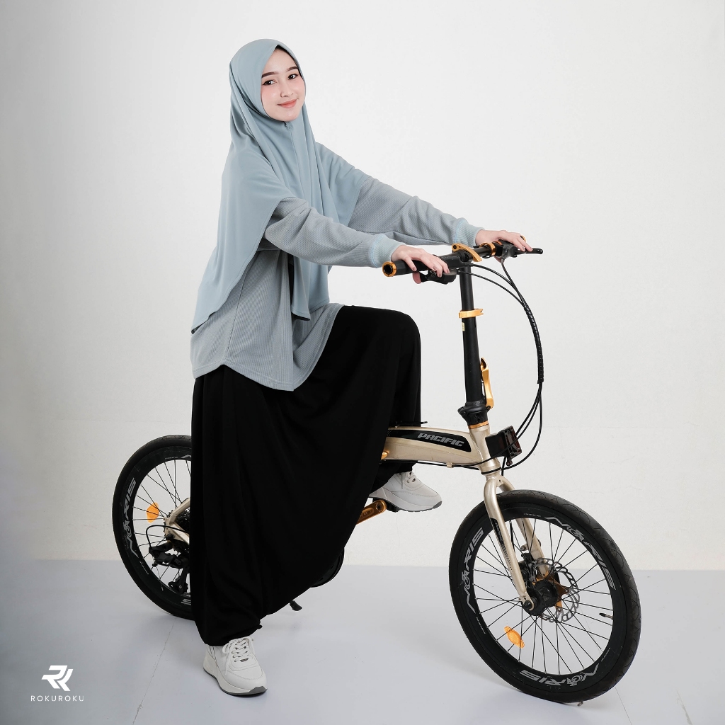 ROKUROKU.ID | Sirwal - Rok Celana Olahraga Wanita Muslimah Jumbo Syari Premium Sporty All Size