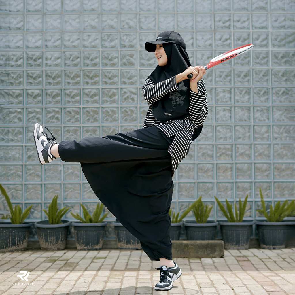 ROKUROKU.ID | Sirwal - Rok Celana Olahraga Wanita Muslimah Jumbo Syari Premium Sporty All Size