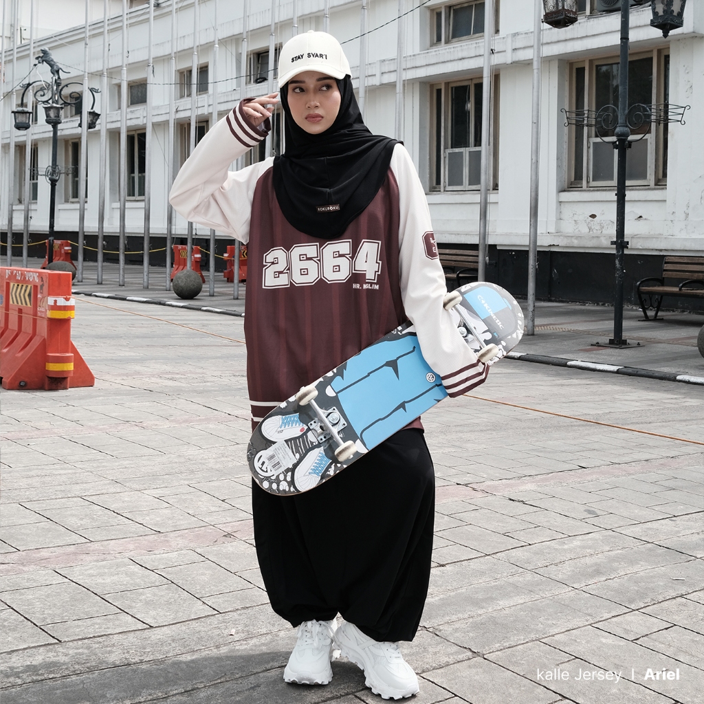 ROKUROKU.ID | Kalle Sporty - Kaos Jersey DriFit Lengan Panjang Pendek Basket Premium