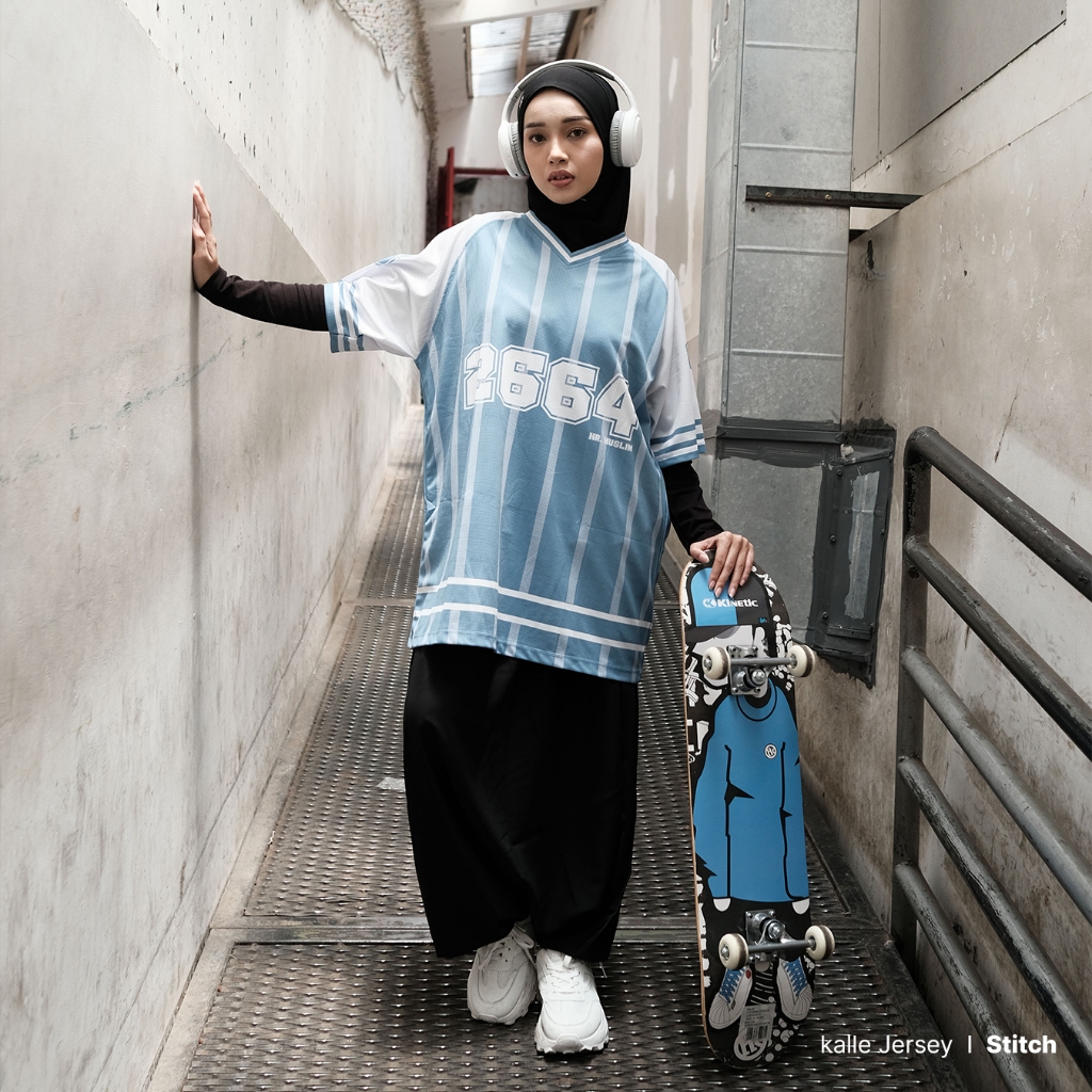 ROKUROKU.ID | Kalle Sporty - Kaos Jersey DriFit Lengan Panjang Pendek Basket Premium