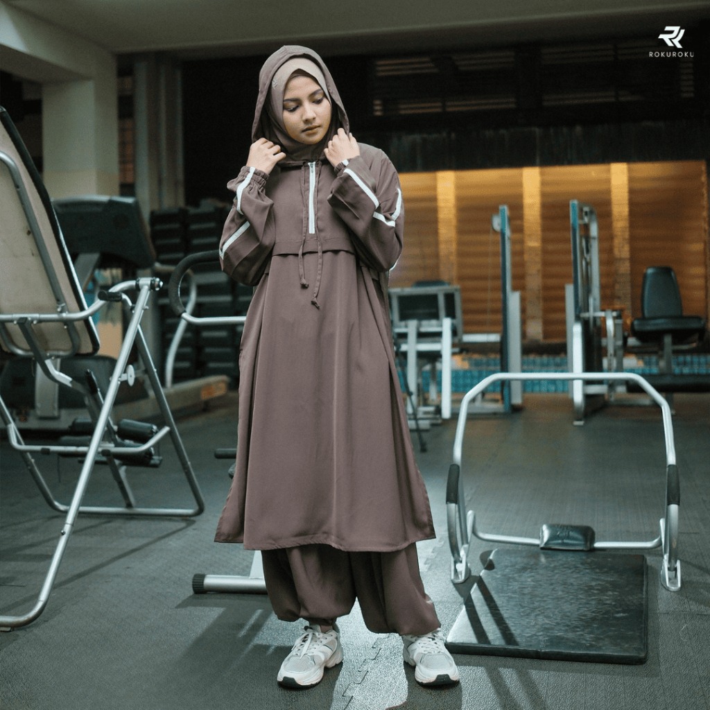 ROKUROKU.ID | Setelan Olahraga Muslimah Millie Sport Set All Size