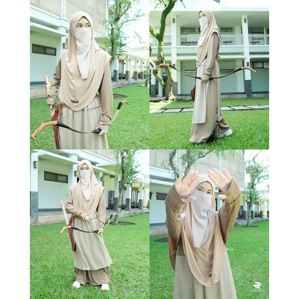 ROKUROKU.ID | Amora - Dress Sporty DryFit Casual Style Jersey Premium Gamis Olahraga Lebaran 2026