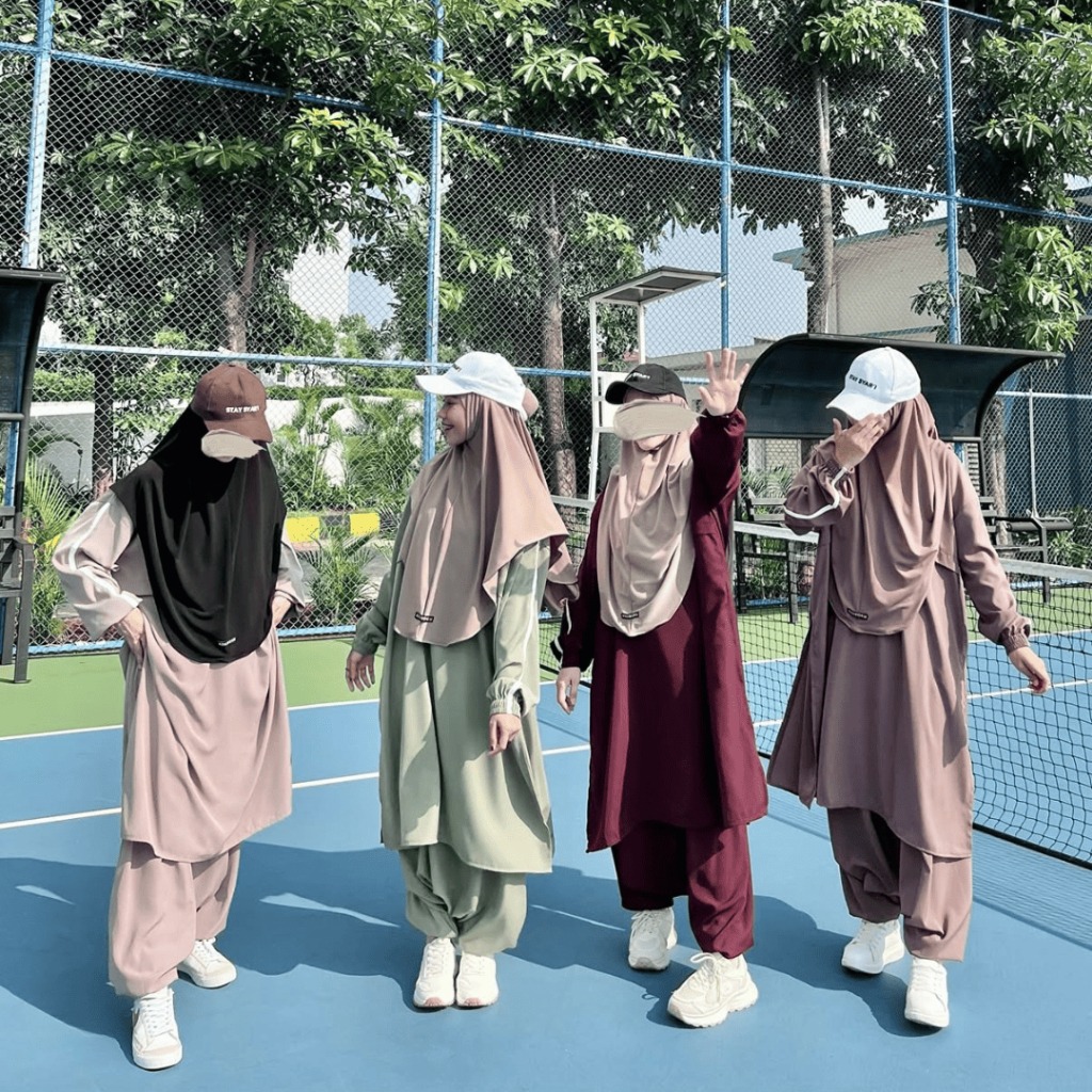 ROKUROKU.ID | Setelan Olahraga Muslimah Millie Sport Set All Size