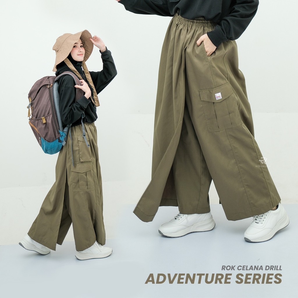 ROKUROKU.ID | Rok Celana Drill Adventure Series S M L XL XXL
