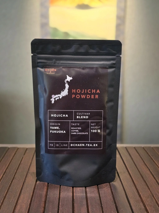Image of ผงชาเขียวคั่วโฮจิฉะ 100% Yame Hojicha Powder 100 กรัม