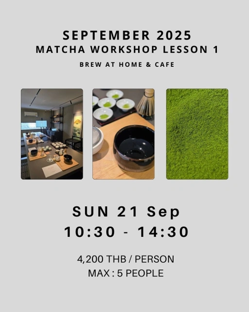 Image of #3 Matcha Workshop Sun 21 Sep 10:30 - 14:30