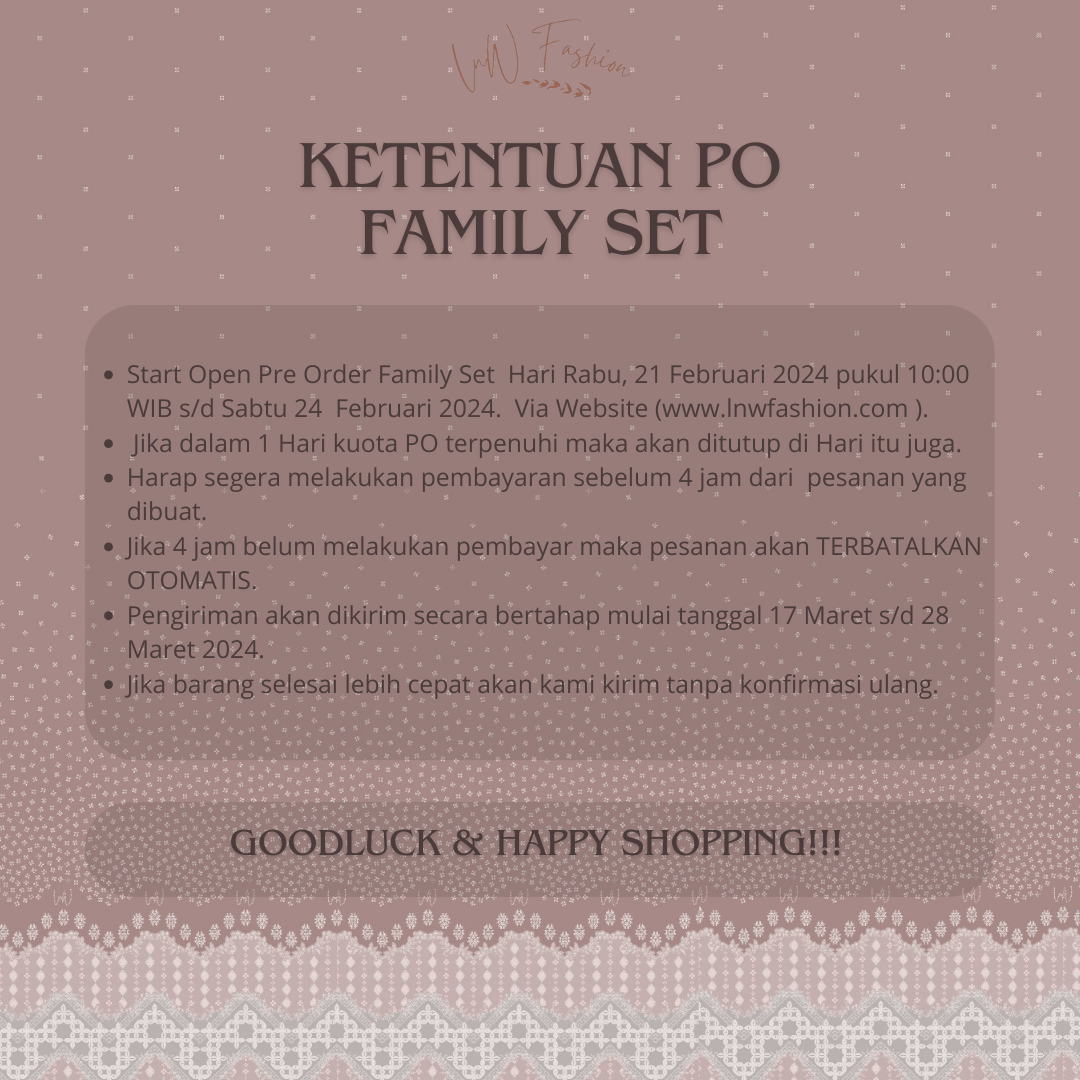 FAMSET 2024 - DRESS ANAK - DUSTY - NON PAYET