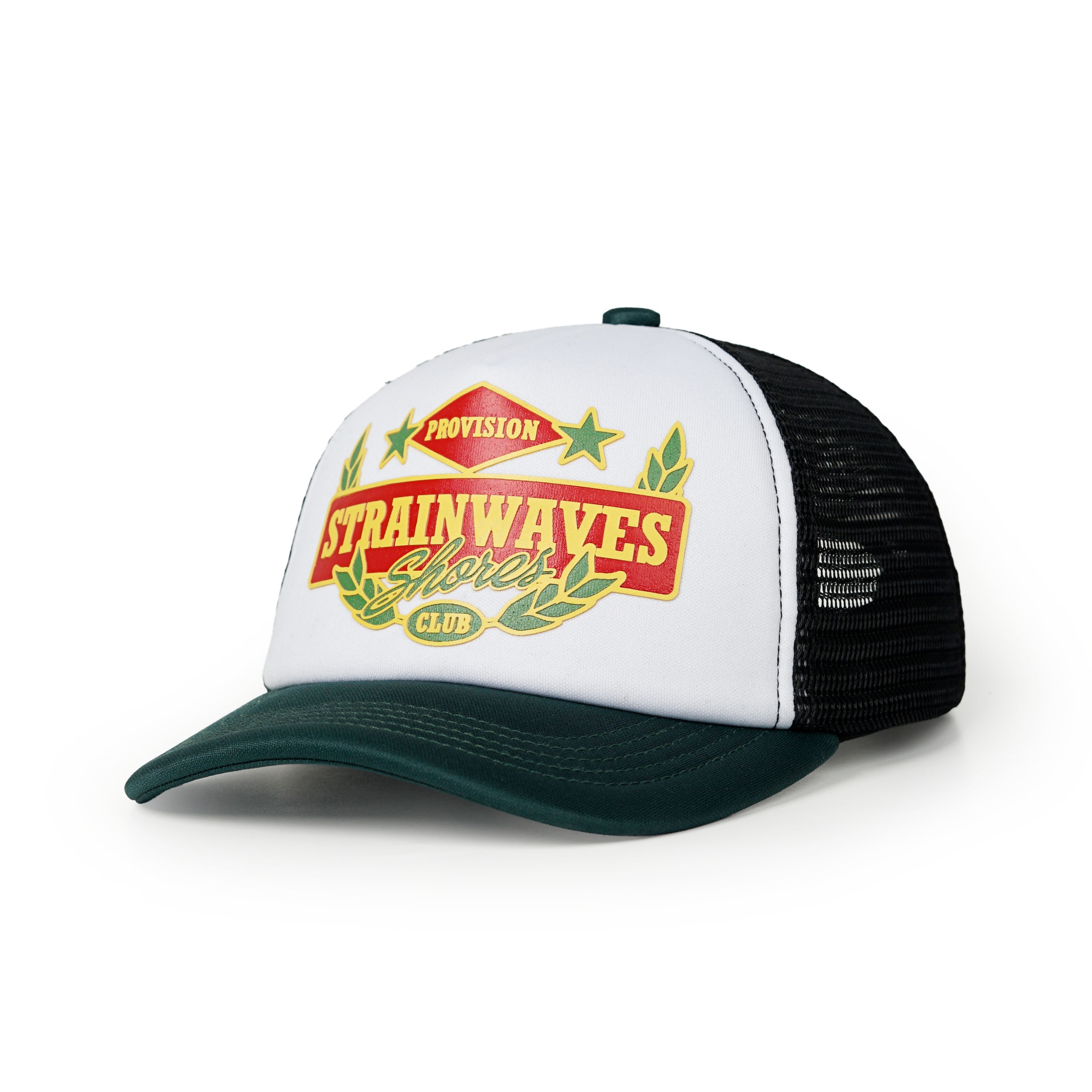Strainwaves Trucker Hat Rebel Club Twotone Green