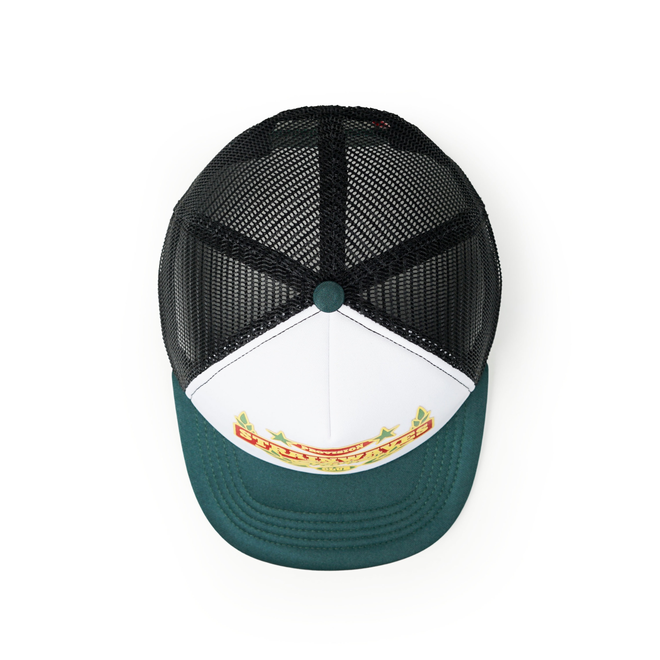 Strainwaves Trucker Hat Rebel Club Twotone Green