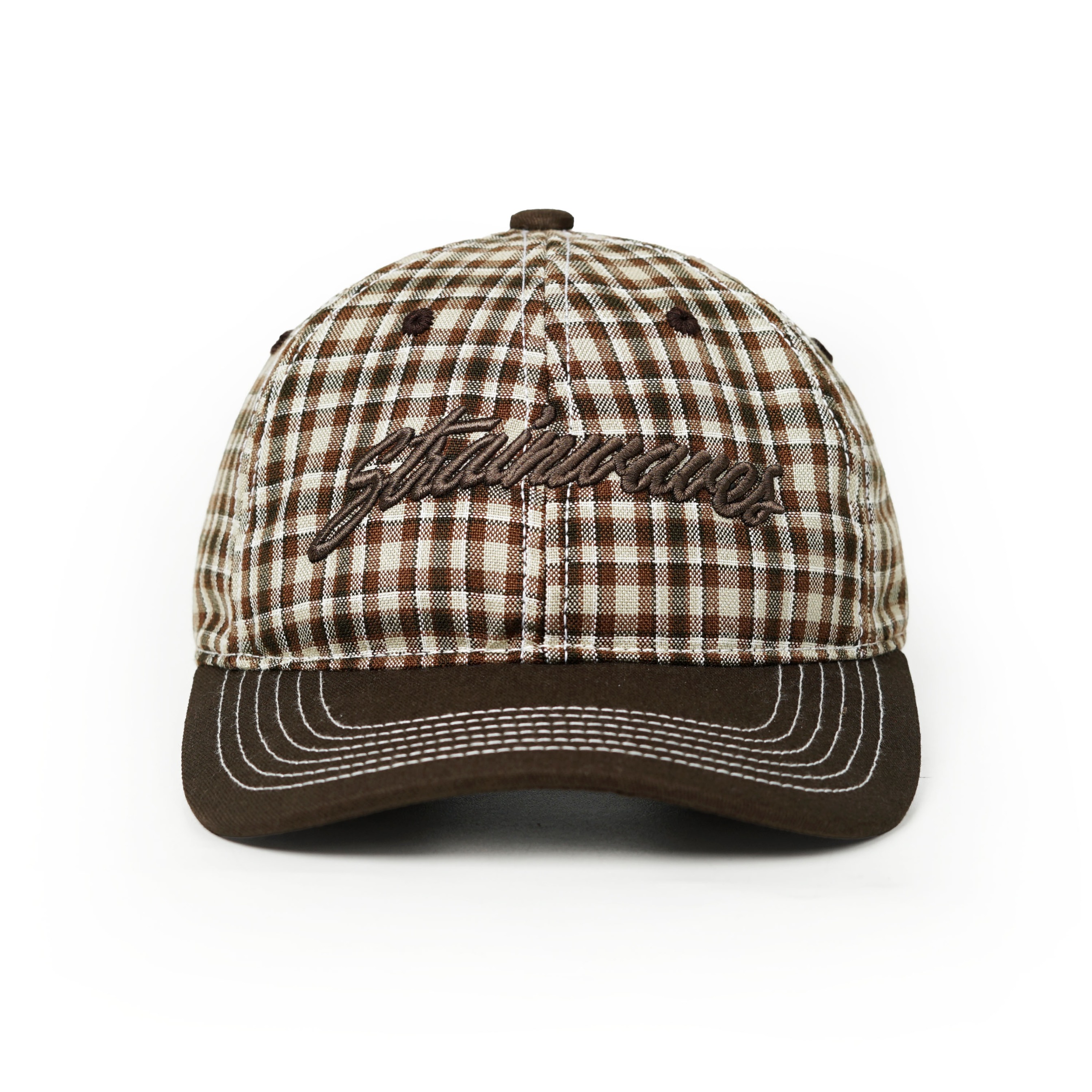 Strainwaves Santanas Capsule Collection Polocaps Plaid Twotone Brown