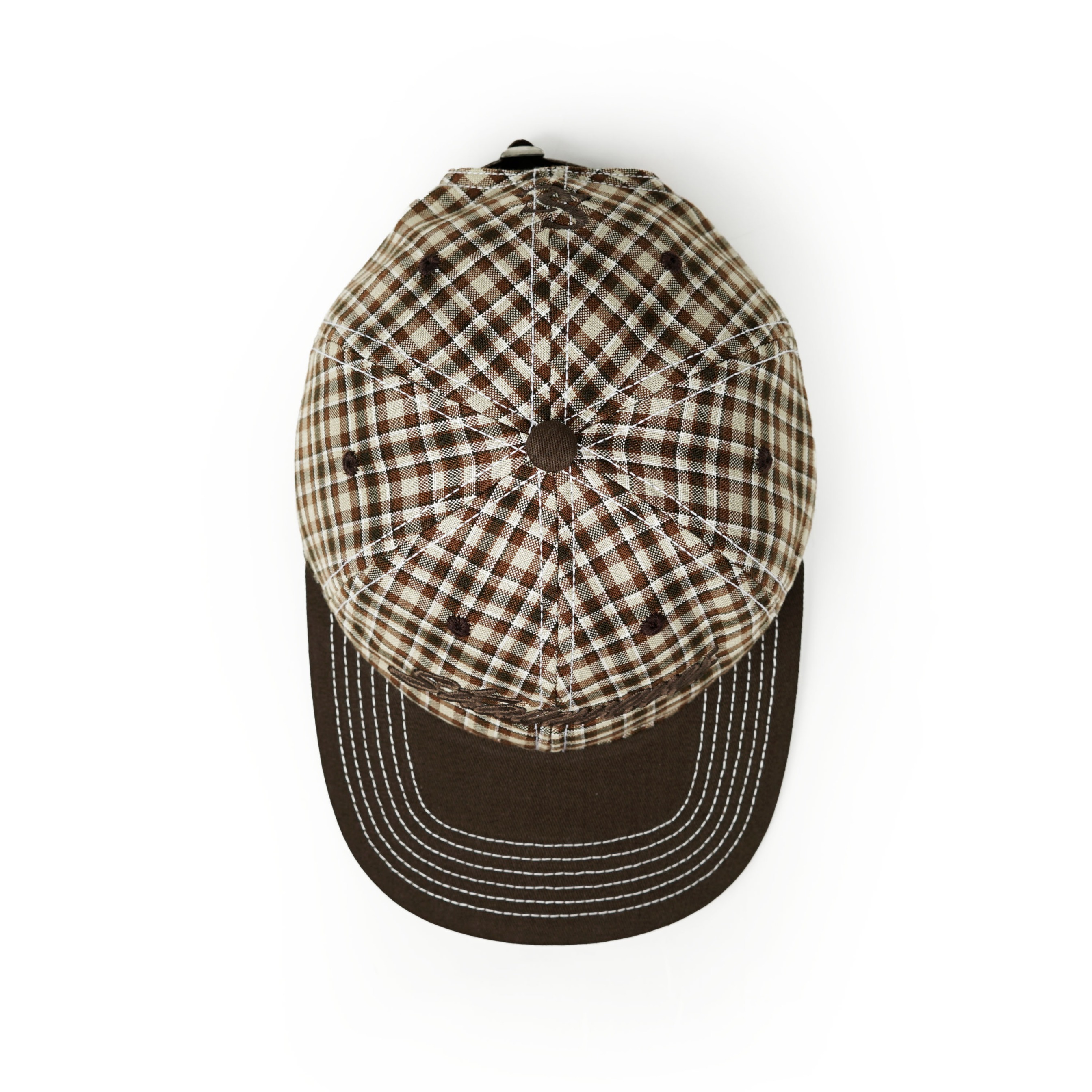 Strainwaves Santanas Capsule Collection Polocaps Plaid Twotone Brown