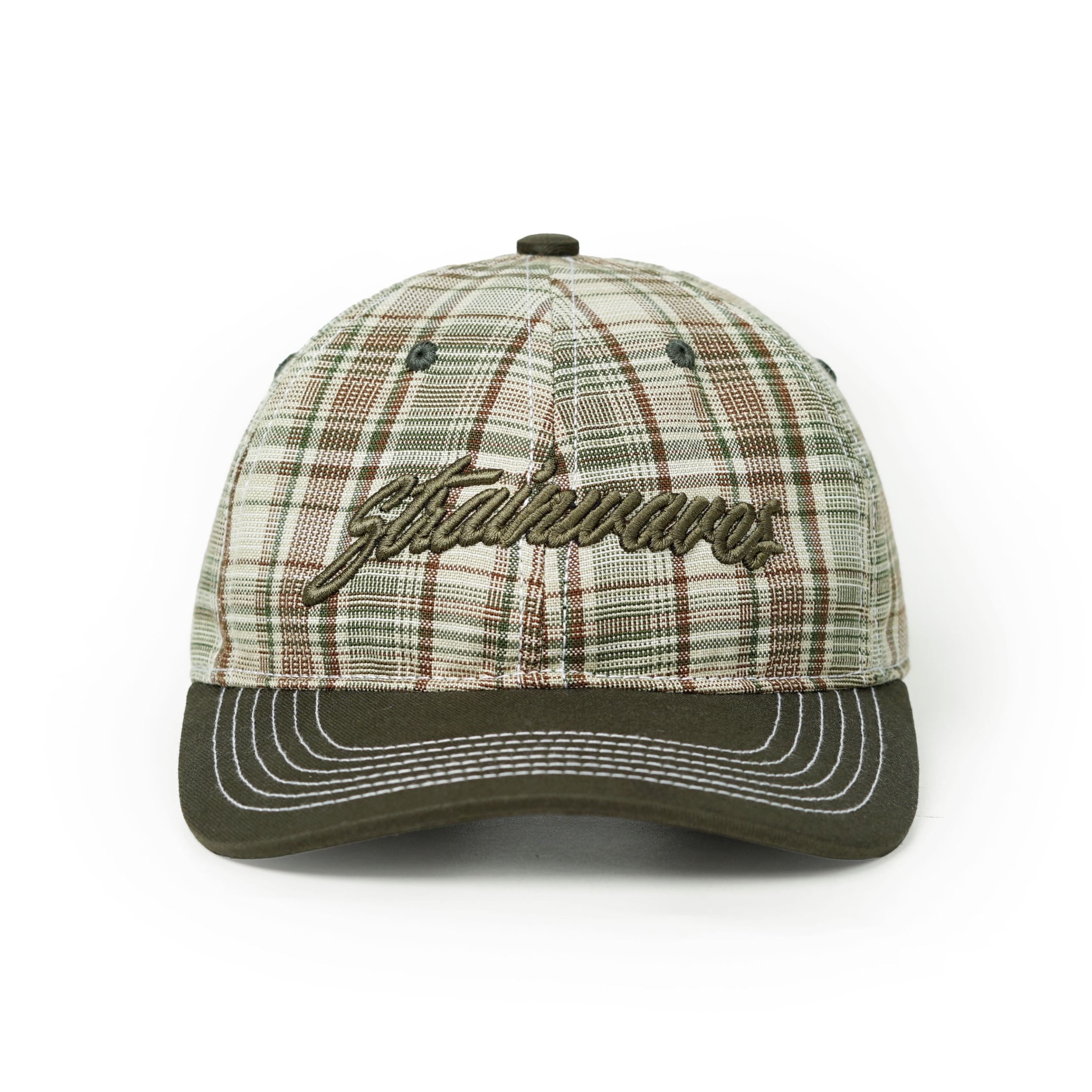 Strainwaves Shacked Capsule Collection Polocaps Plaid Twotone Army