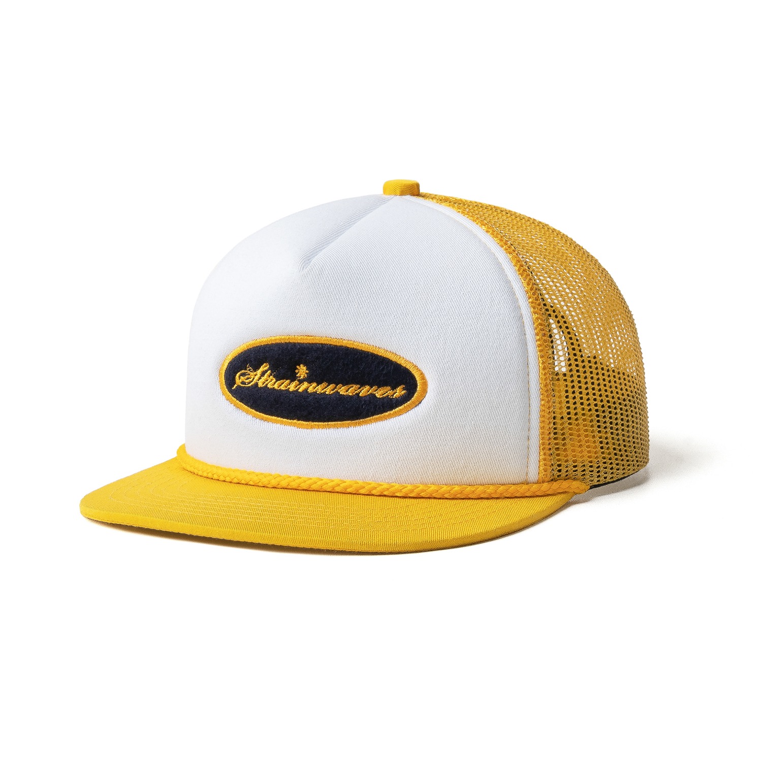Strainwaves Abyssal Trucker Hat Yellow