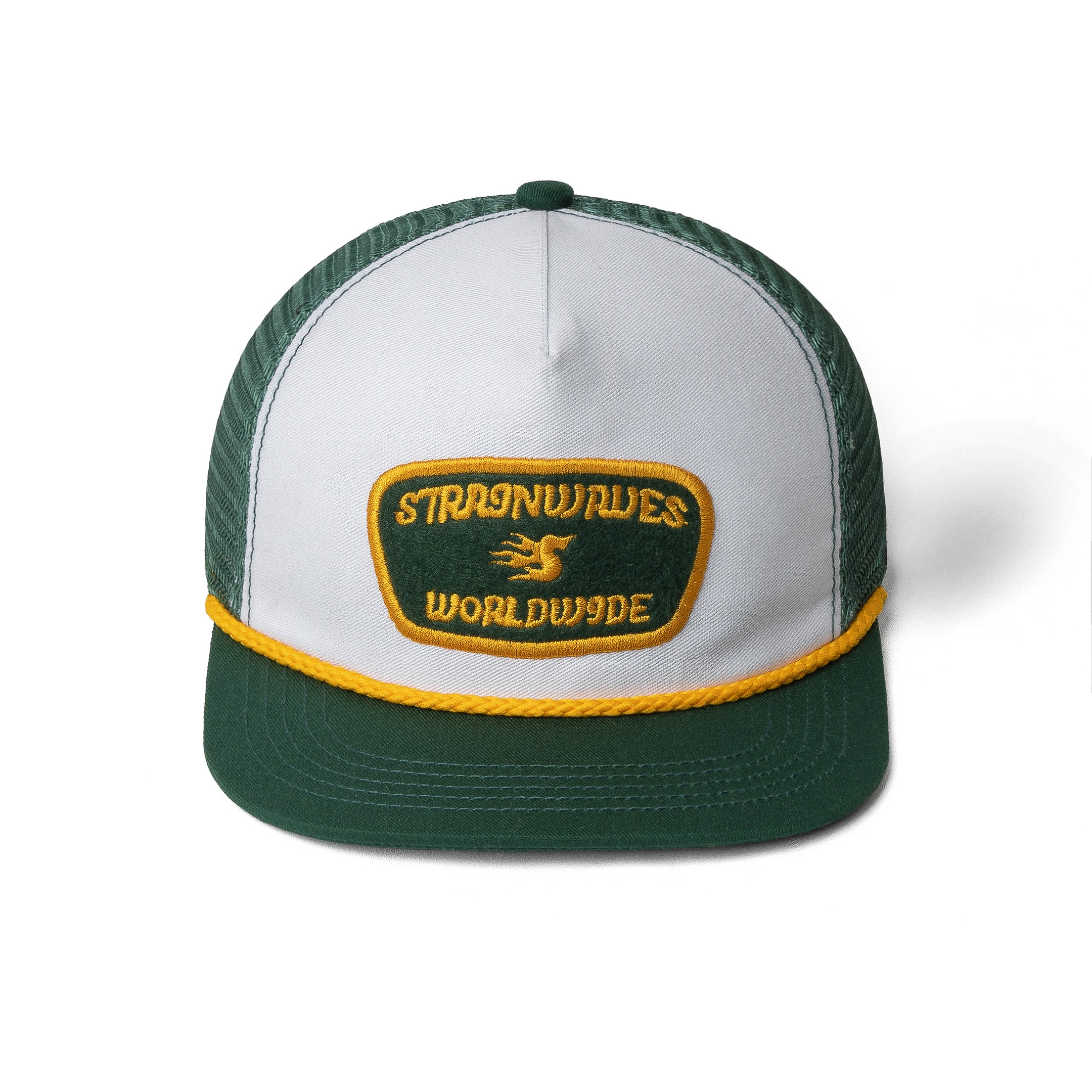 Strainwaves Worldwide Unstructured Trucker Hat Green
