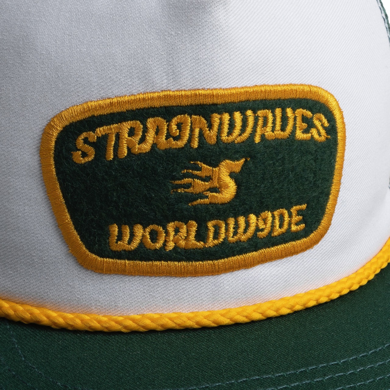 Strainwaves Worldwide Unstructured Trucker Hat Green
