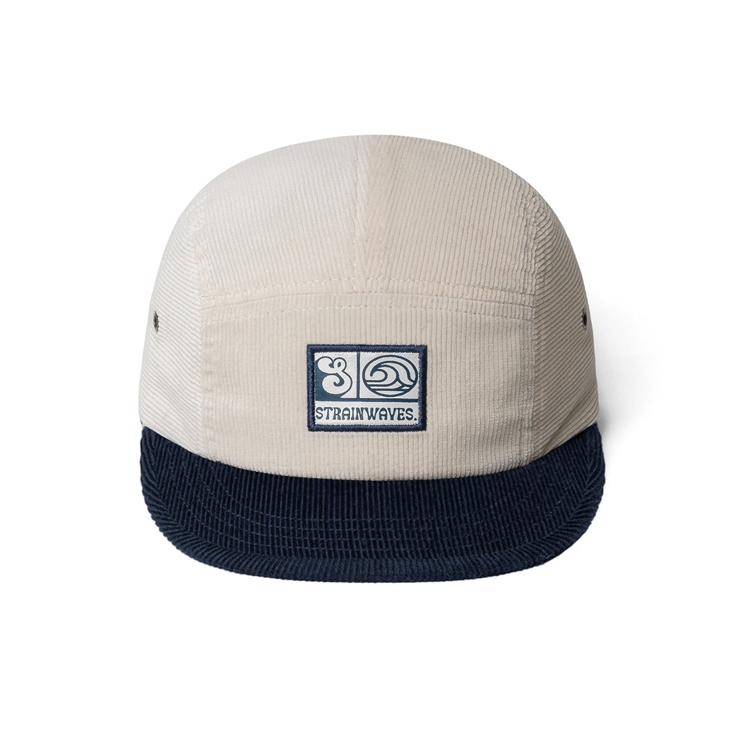 Strainwaves Topi 5 Panel Fun Club Corduroy Twotone Navy