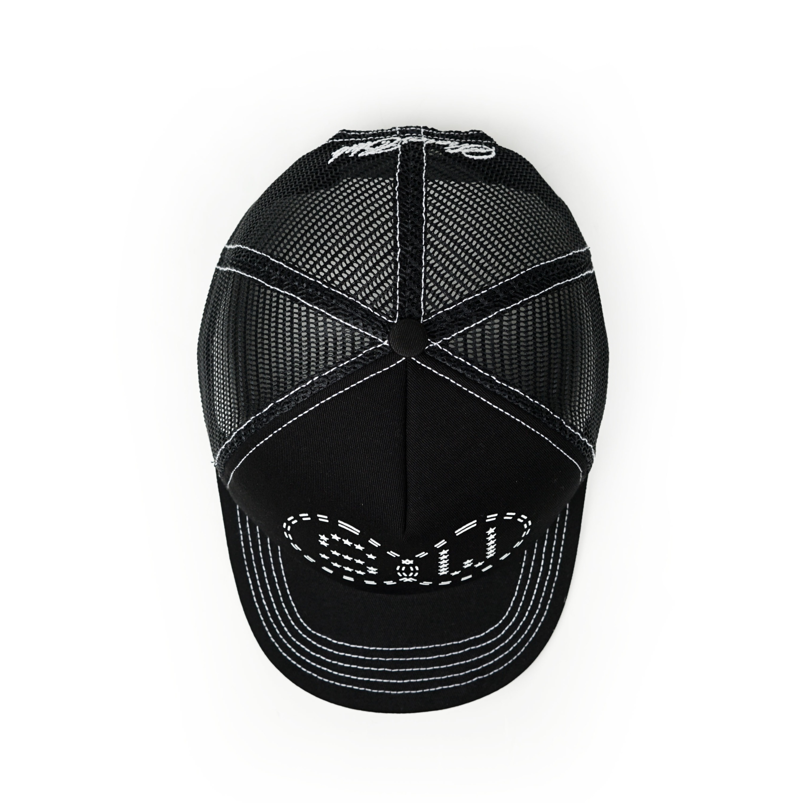 Strainwaves Star Logo Trucker Hat Black