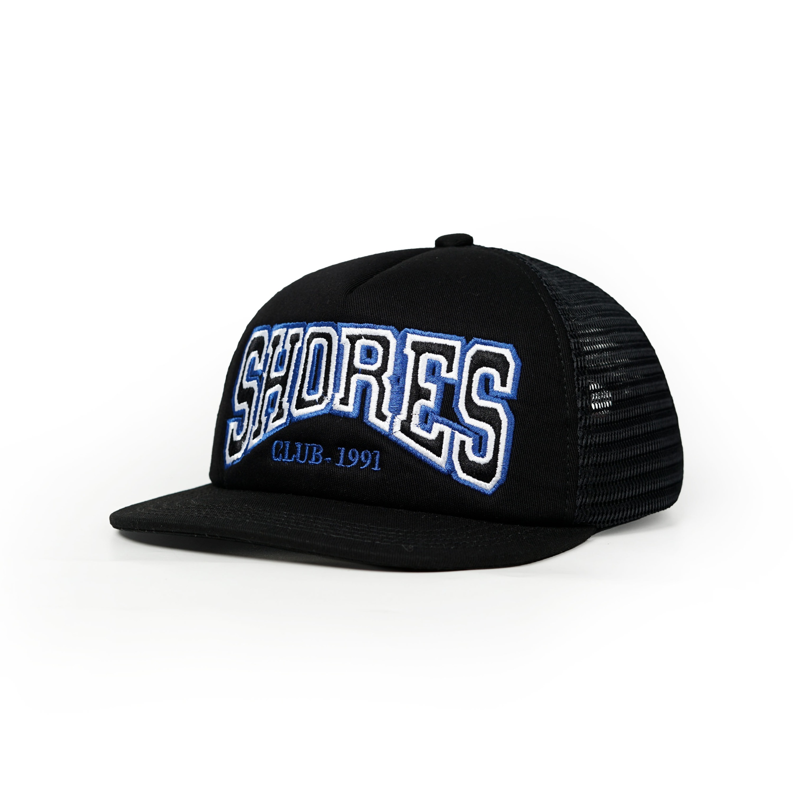 Strainwaves Shores Line up Trucker Hat Black