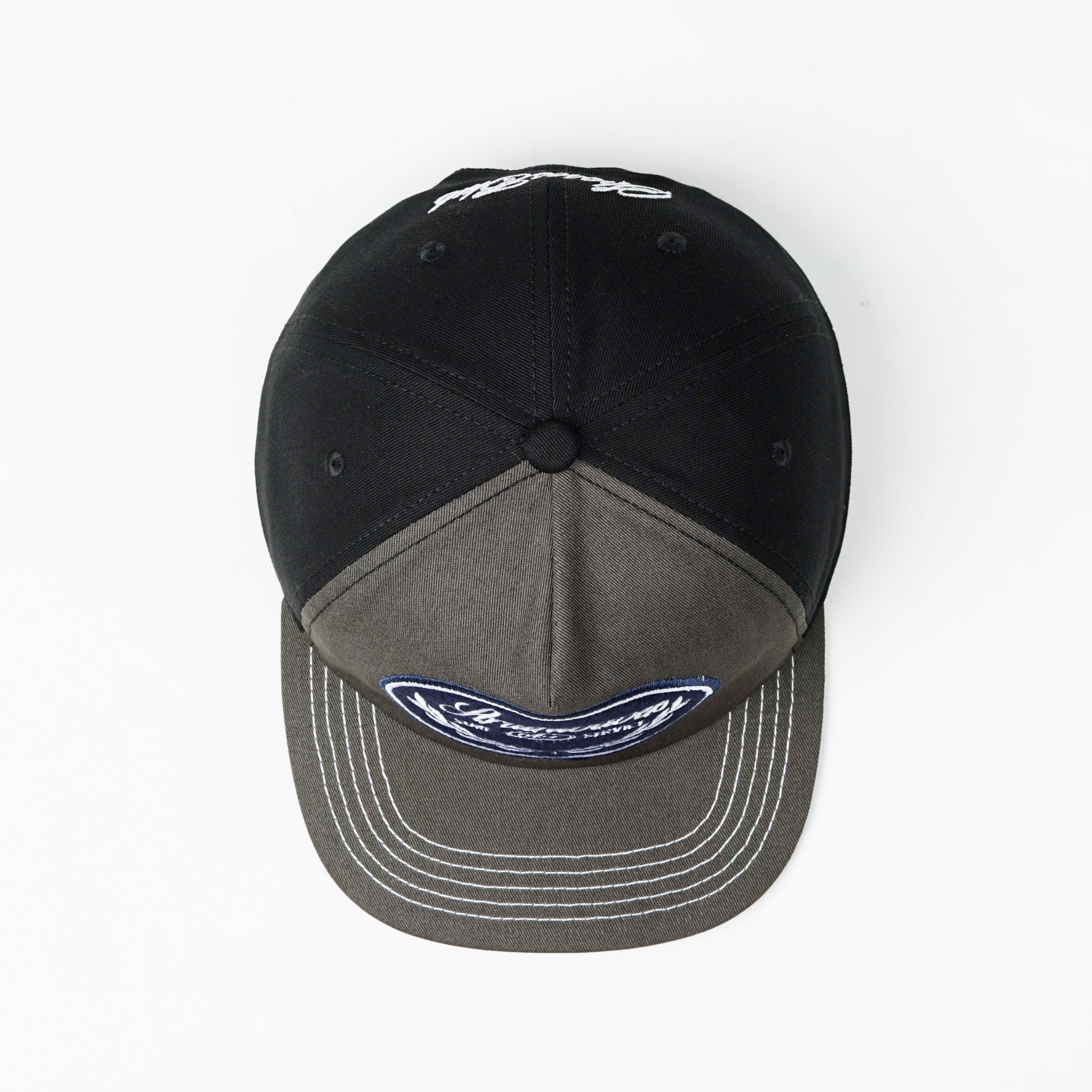 Strainwaves Pura Vida Unstructured Cotton Twill Twotone Grey Black