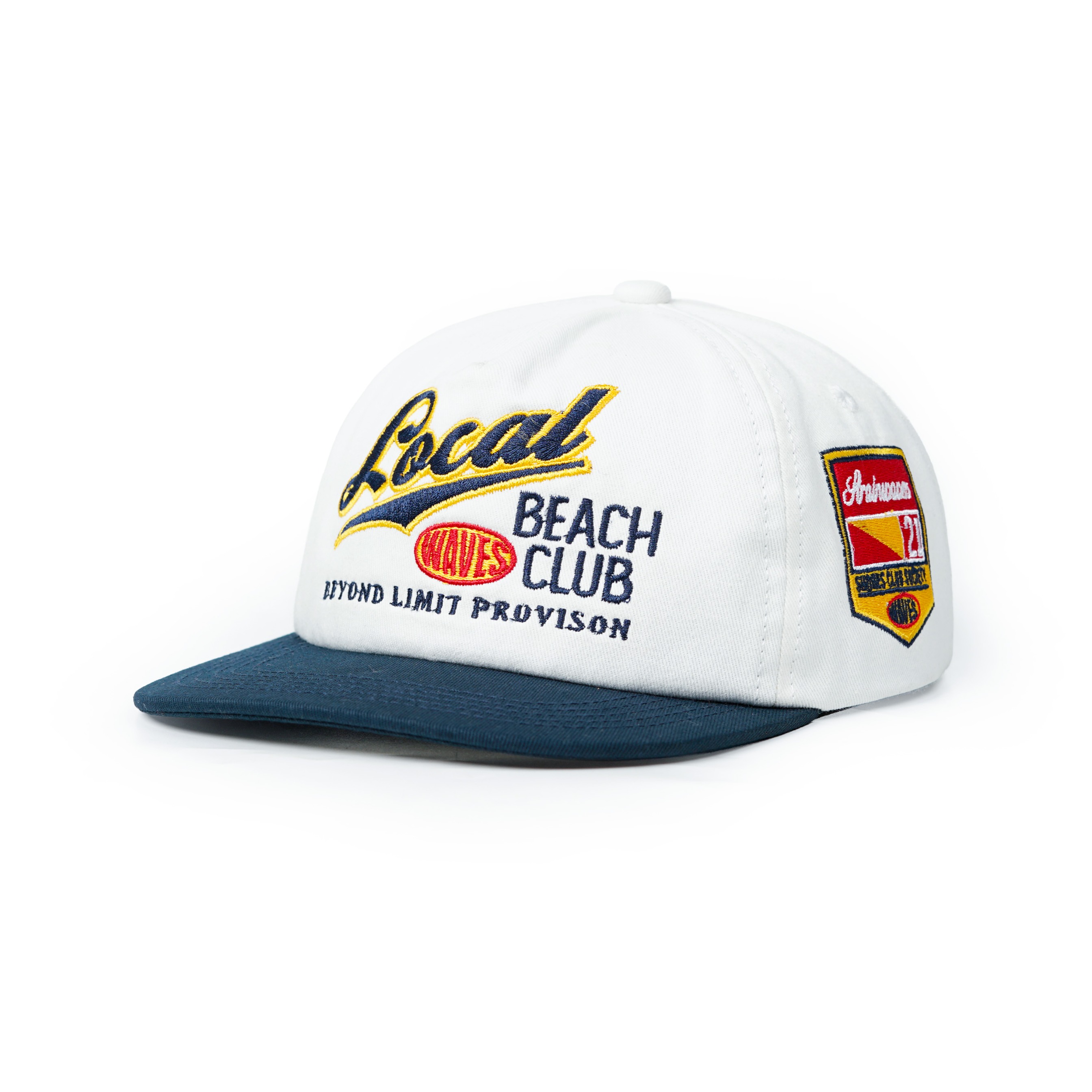 Strainwaves Local Beach Club Unstructured Twotone White Navy