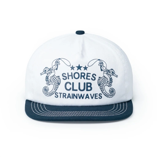 Strainwaves Seahorses Unstructured Twotone White Navy