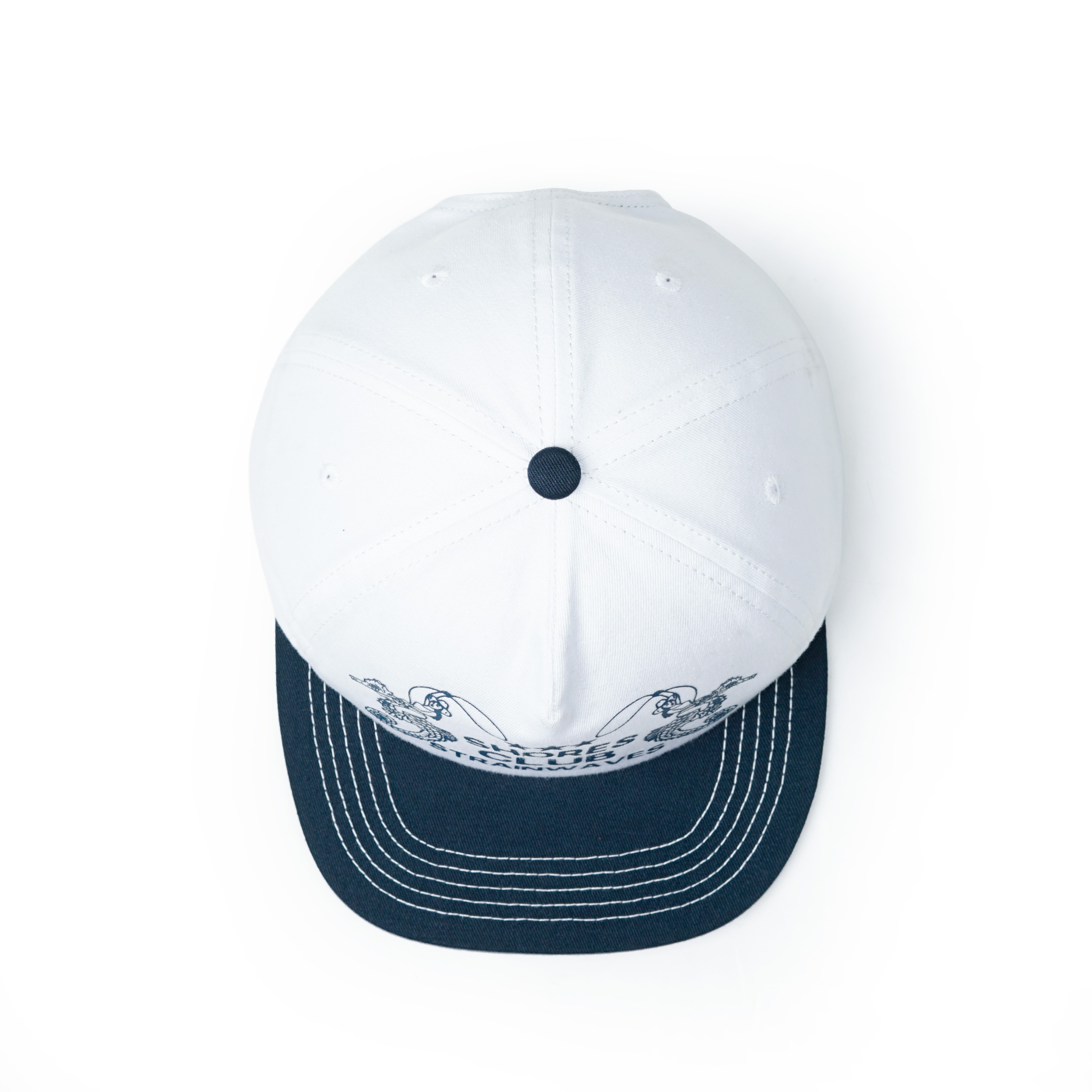Strainwaves Seahorses Unstructured Twotone White Navy