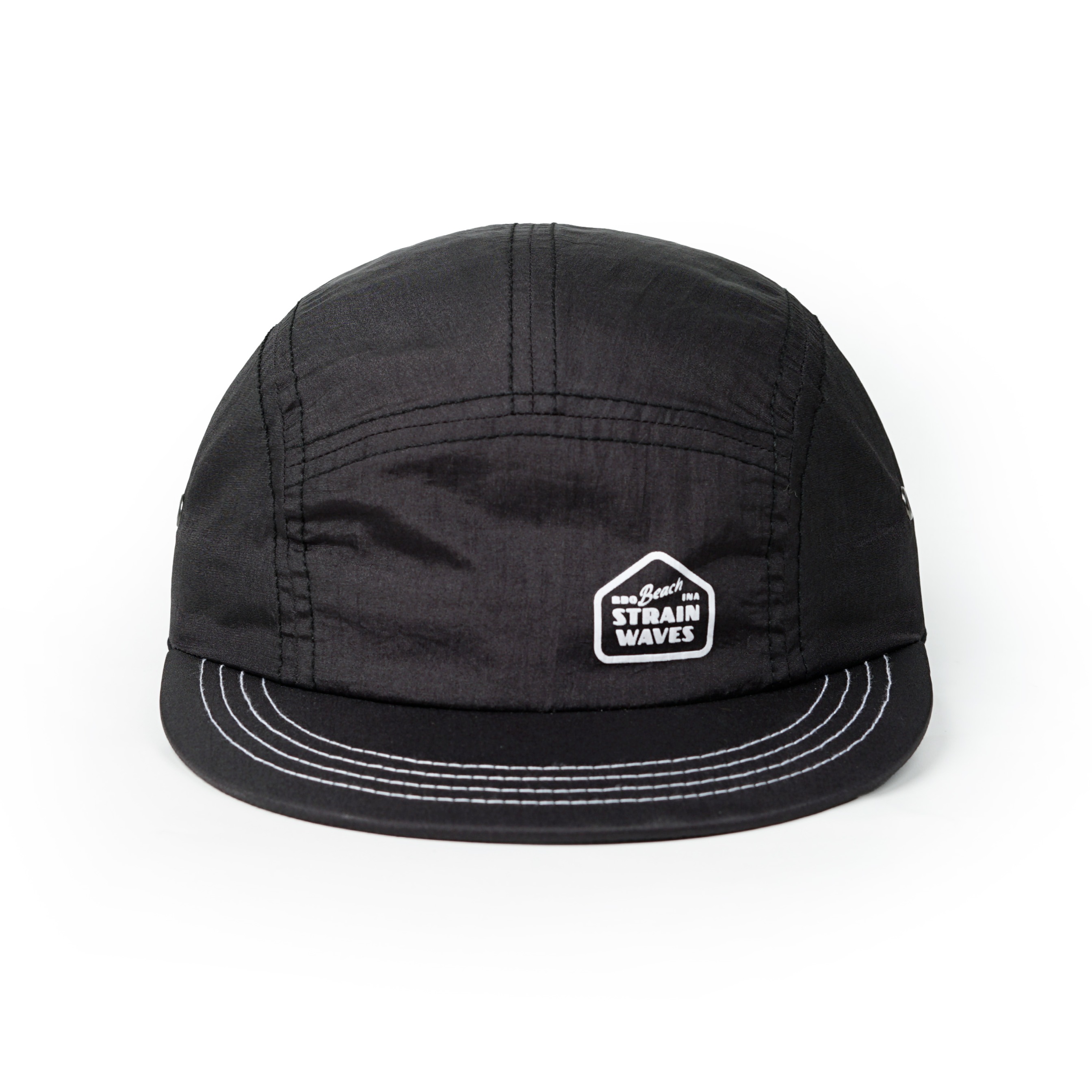 Strainwaves Easy Run 5 Panel Crincle Black