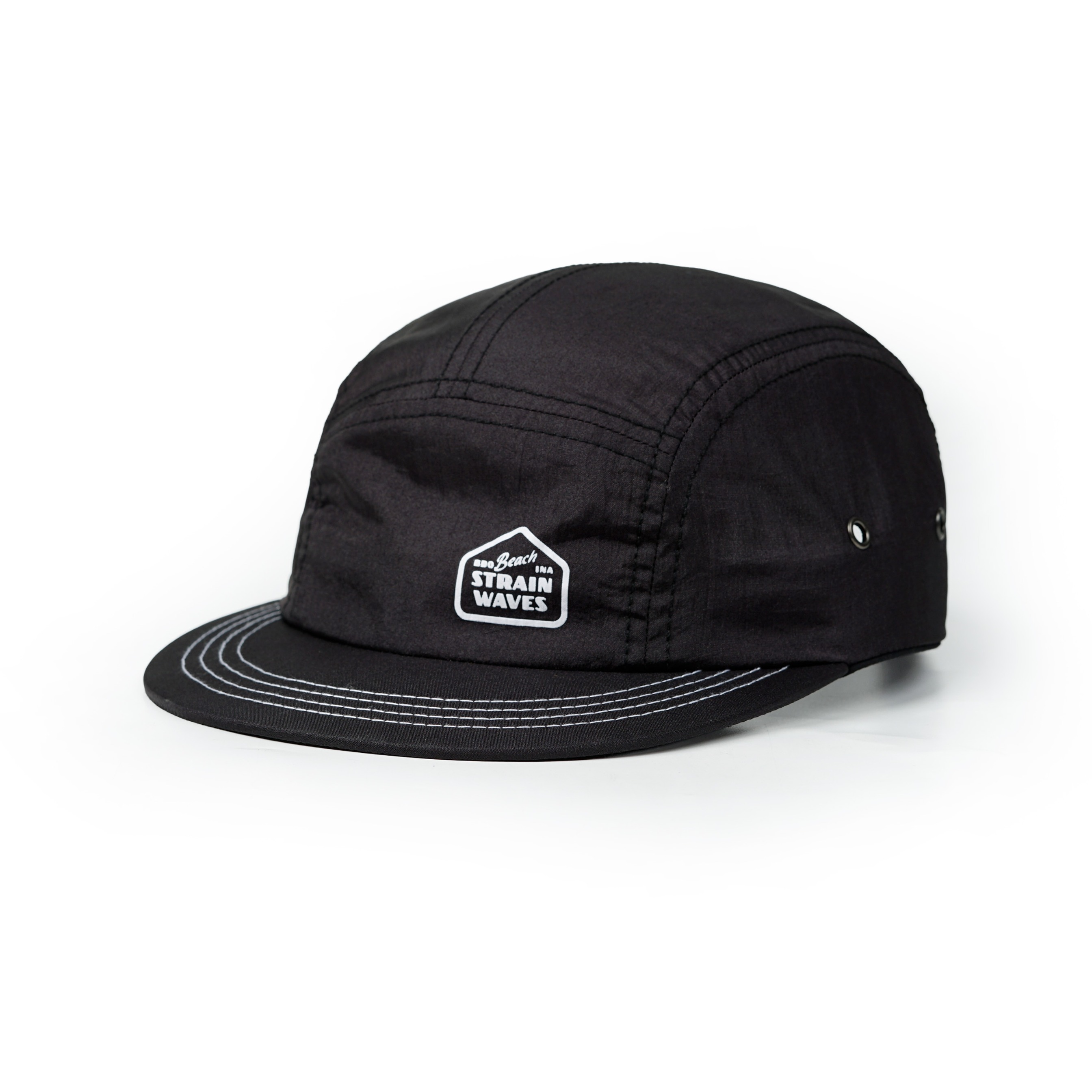 Strainwaves Easy Run 5 Panel Crincle Black
