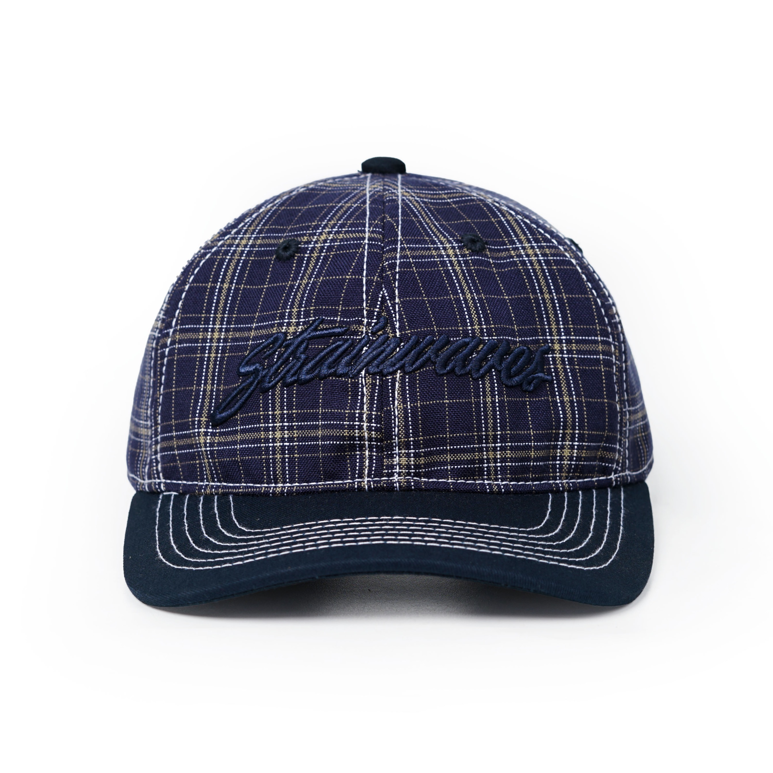 Strainwaves Riptide Capsule Collection Polocaps Plaid Twotone Navy
