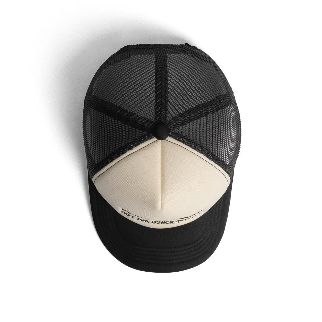 Strainwaves Ourselves Trucker Hat Twotone Black