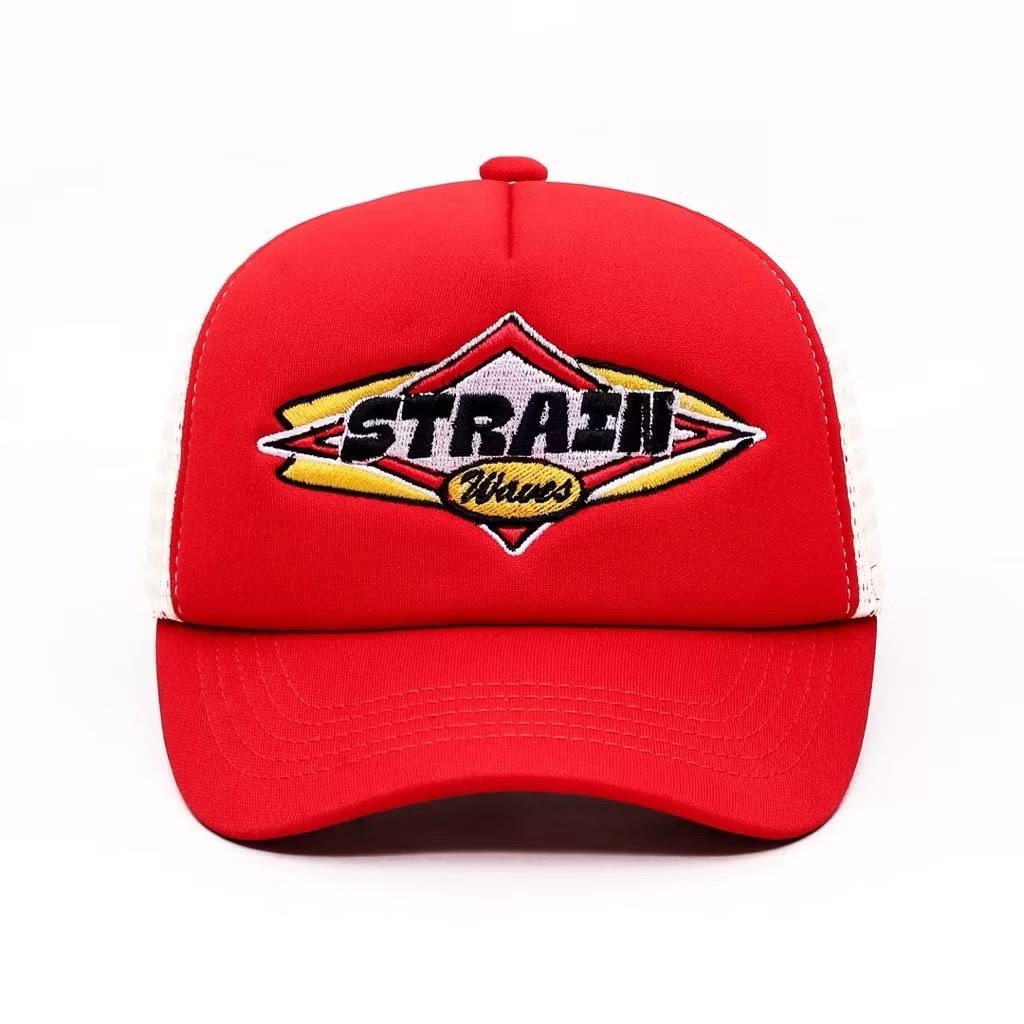 Strainwaves Gnarly Trucker Hat Twotone Red