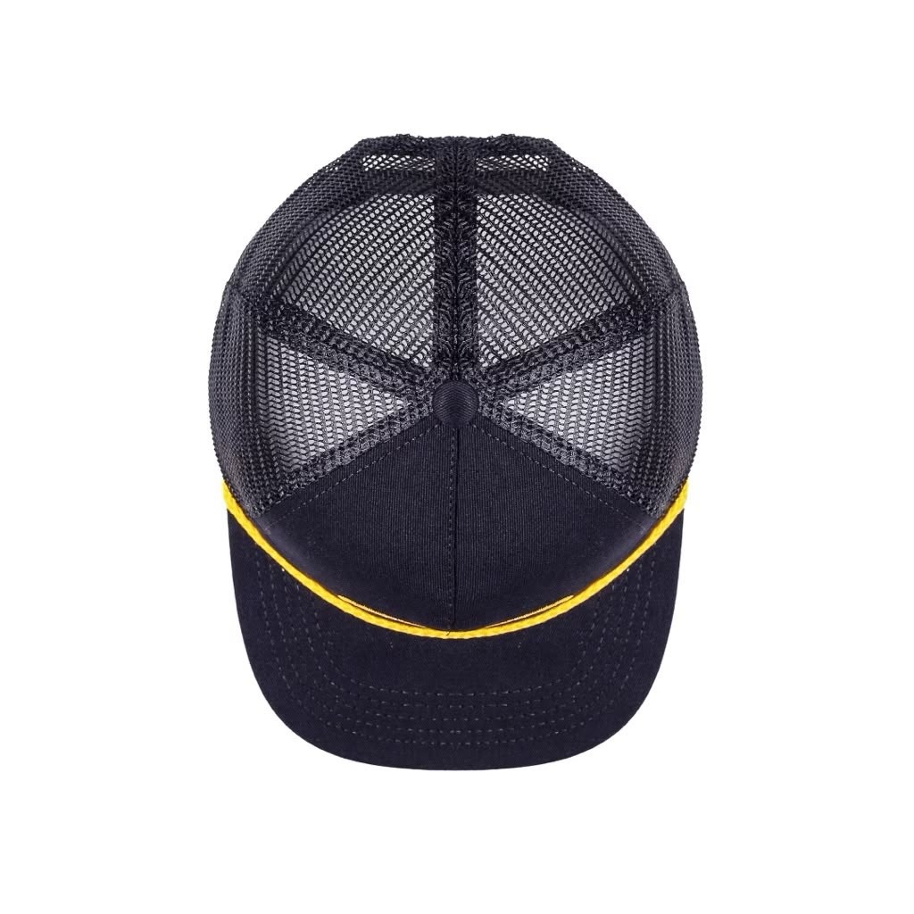 Strainwaves Worldwide Unstructured Trucker Hat Black