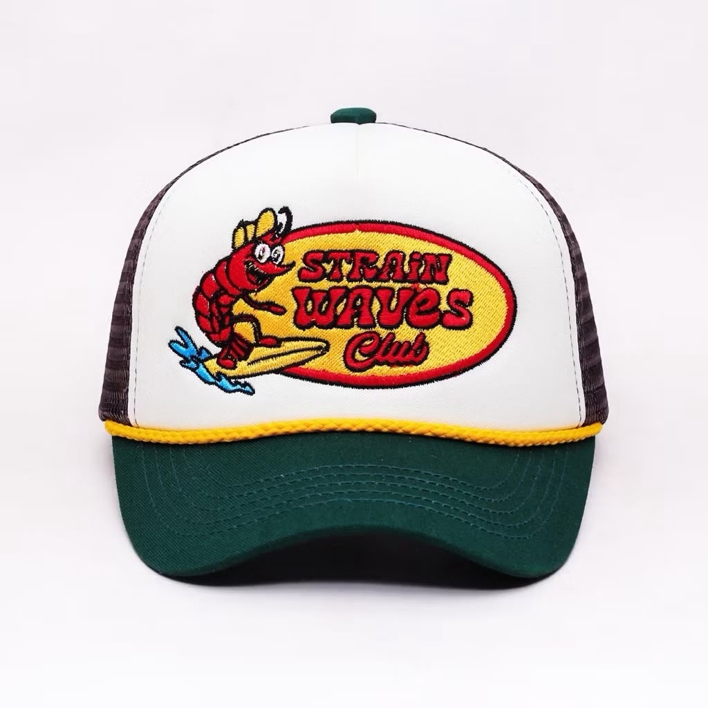 Strainwaves Shrimp Trucker Hat Threetone