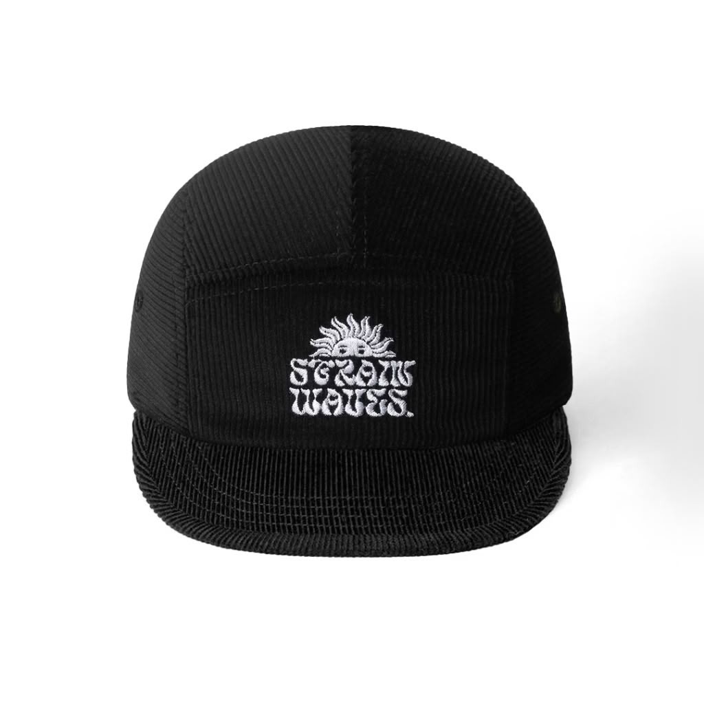 Strainwaves Sunshine 5 Panel Corduroy Black