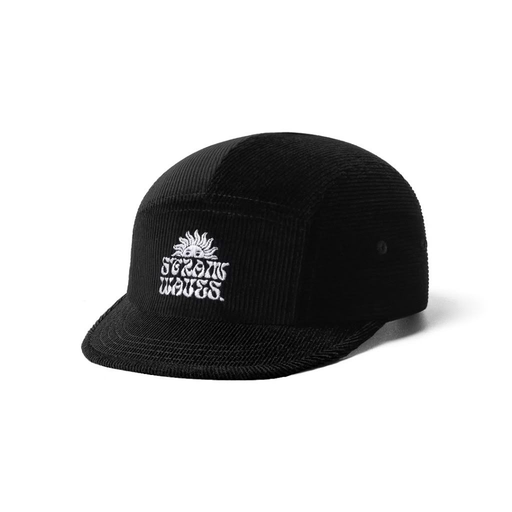 Strainwaves Sunshine 5 Panel Corduroy Black